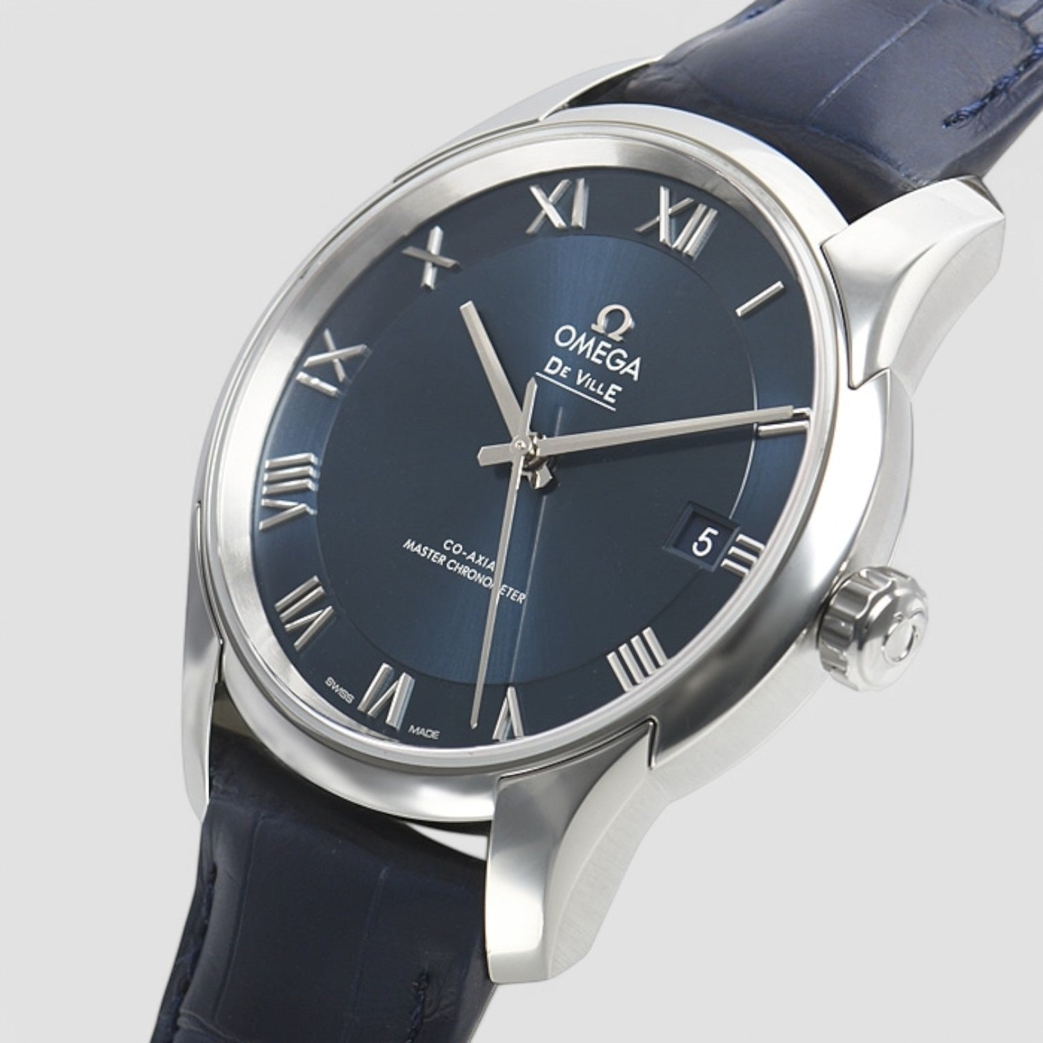 De Ville Hour Vision Automatic Chronometer Blue Dial Men's Watch