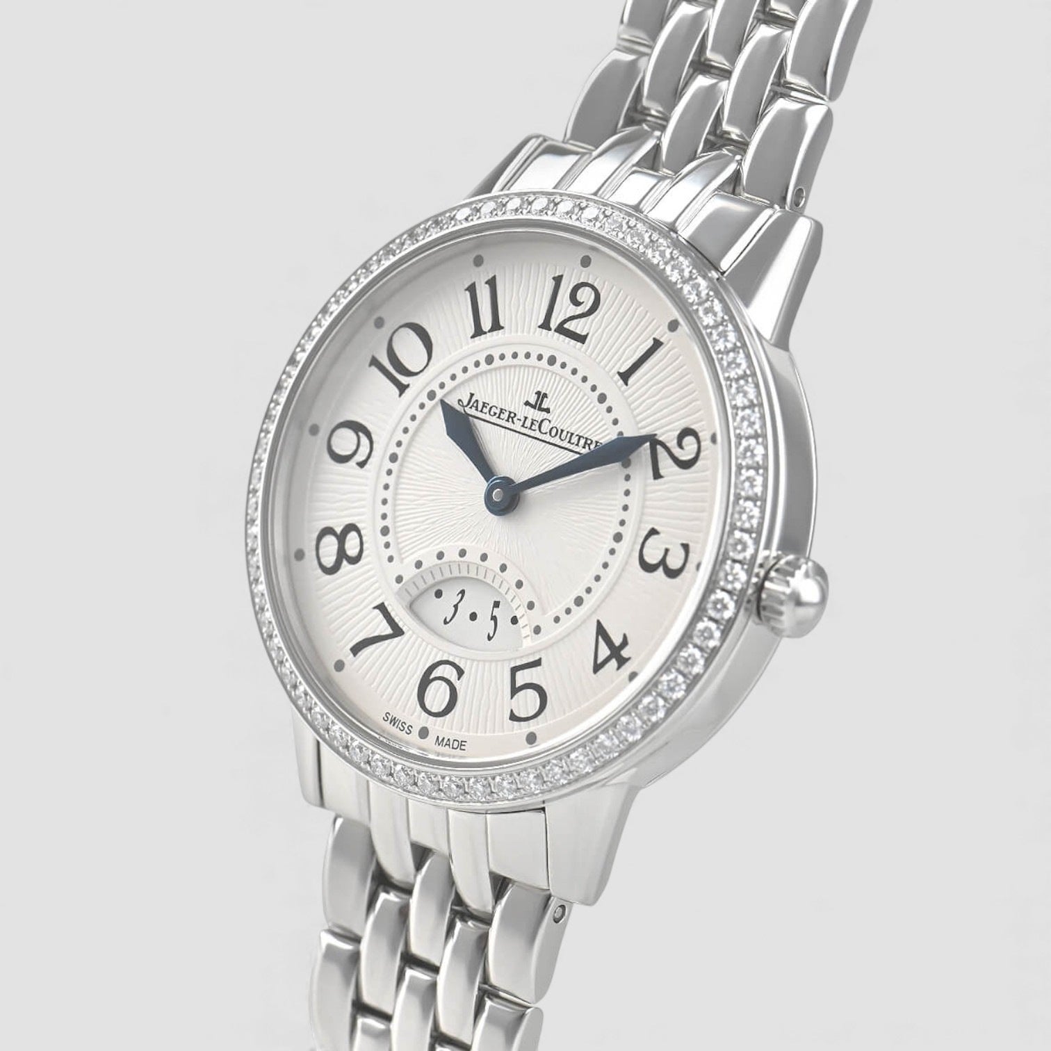 Rendez-Vous White Dial Diamond Bezel Stainless Steel Ladies Watch