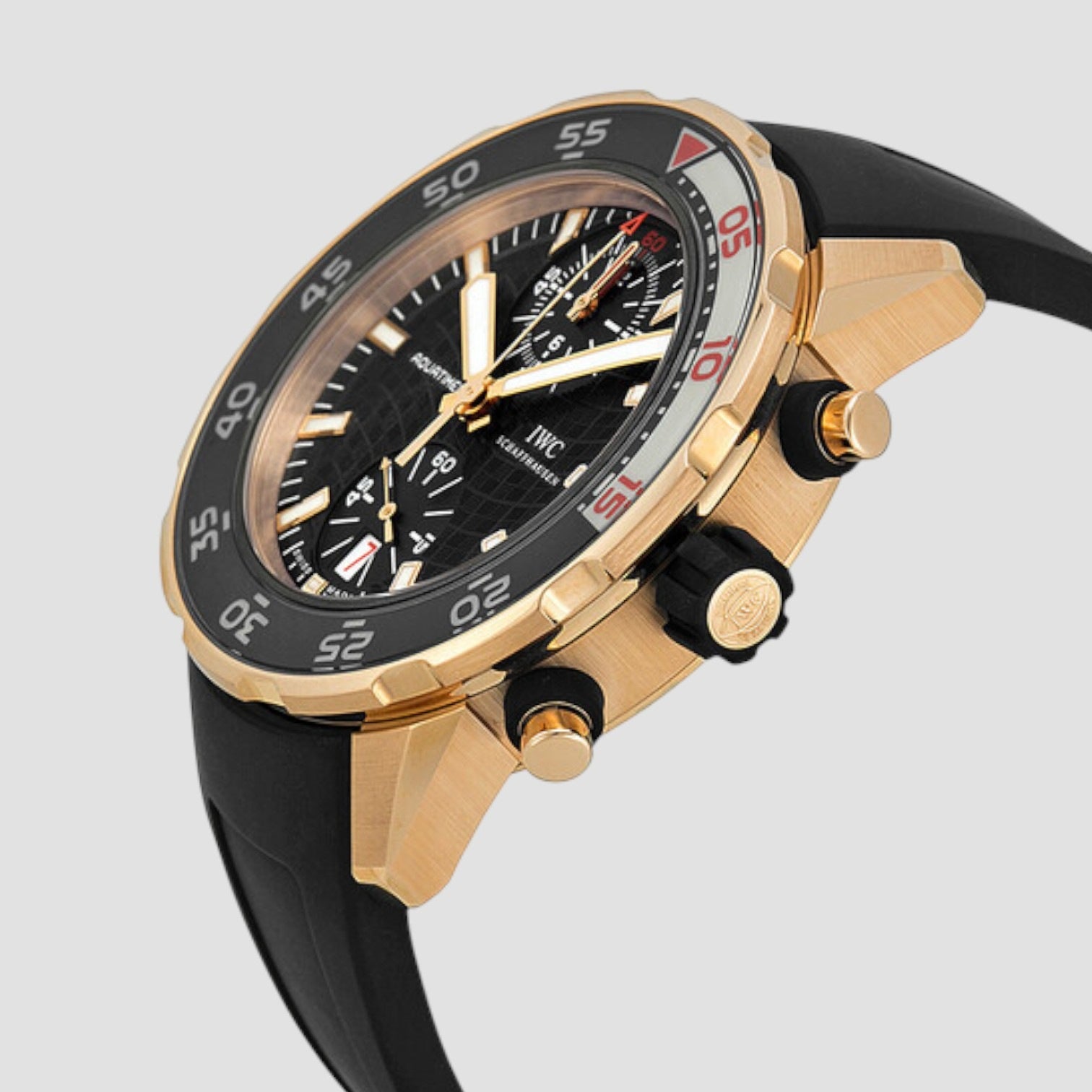 18K Rose Gold Aquatimer Flyback Chronograph Rubber