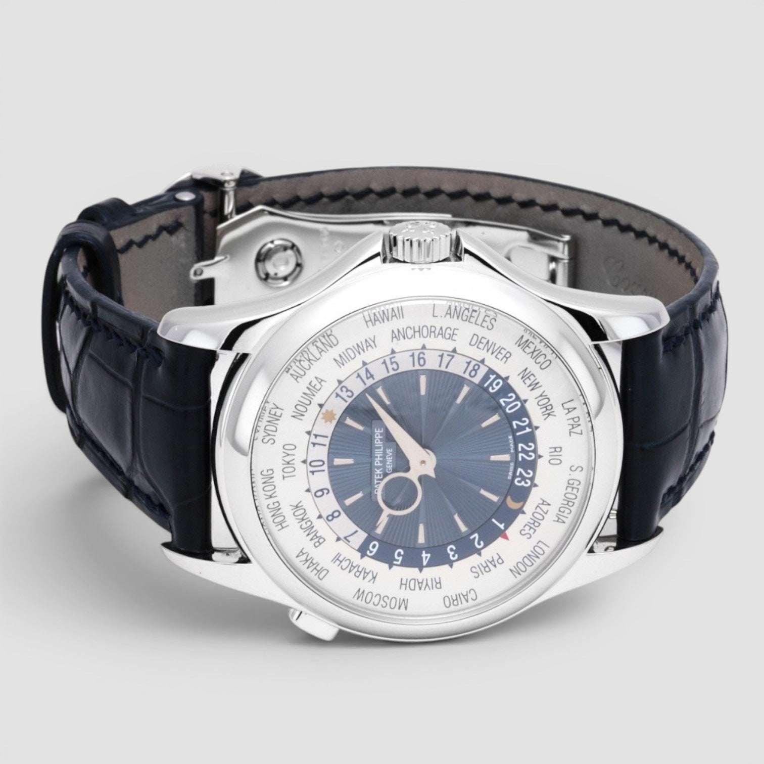 Complications World Time 39.5mm Platinum Blue Dial