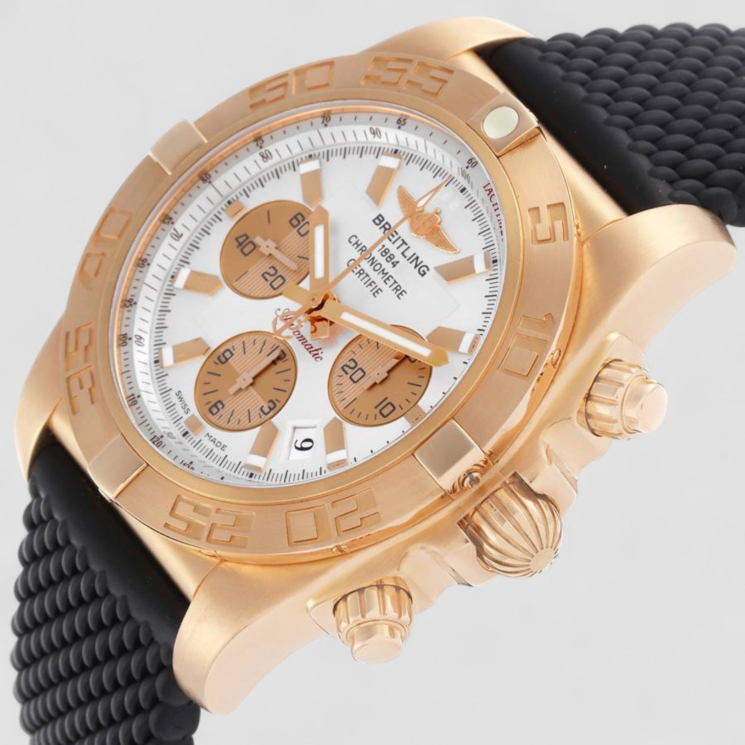 Chronomat Evolution Rose Gold Mens Watch