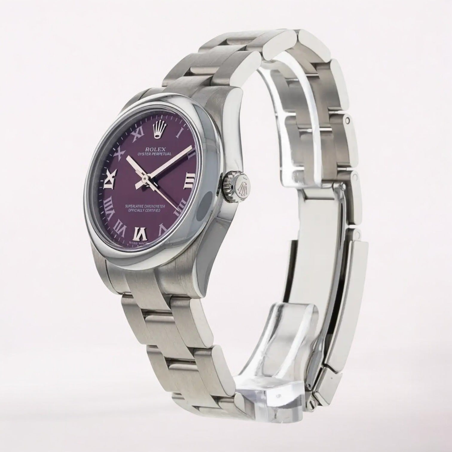 Oyster Perpetual 31 Red Grape Roman Dial Steel