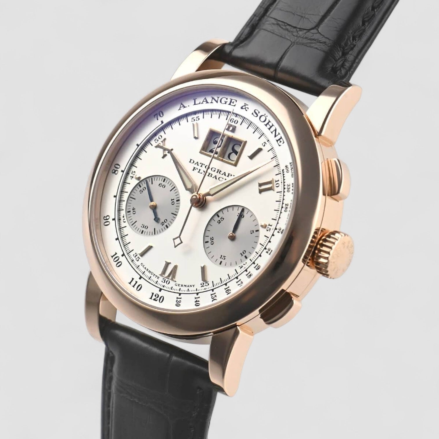 Datograph Flyback 18K Rose Gold Engravers Letter