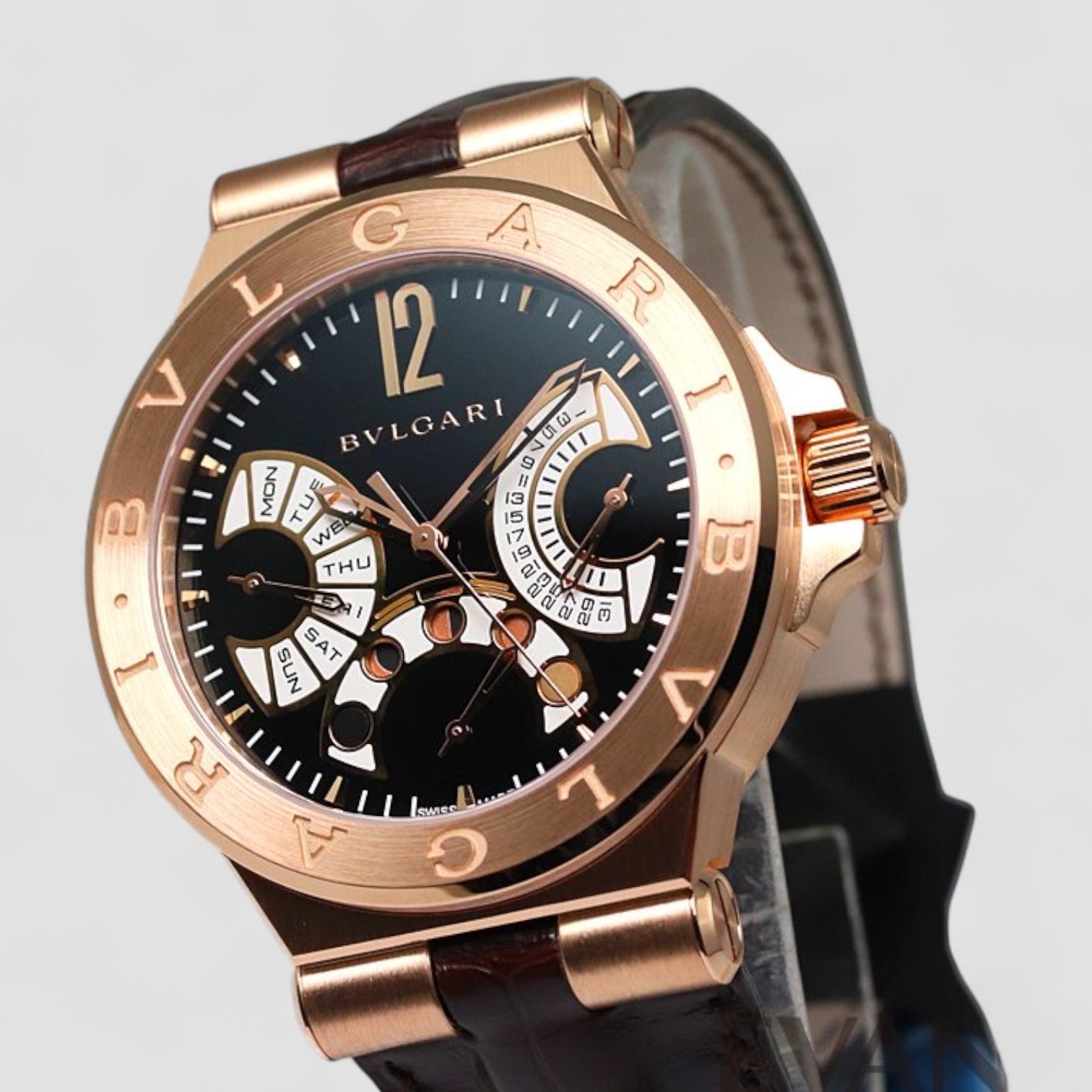Diagono Retrograde Day Date Moonphase