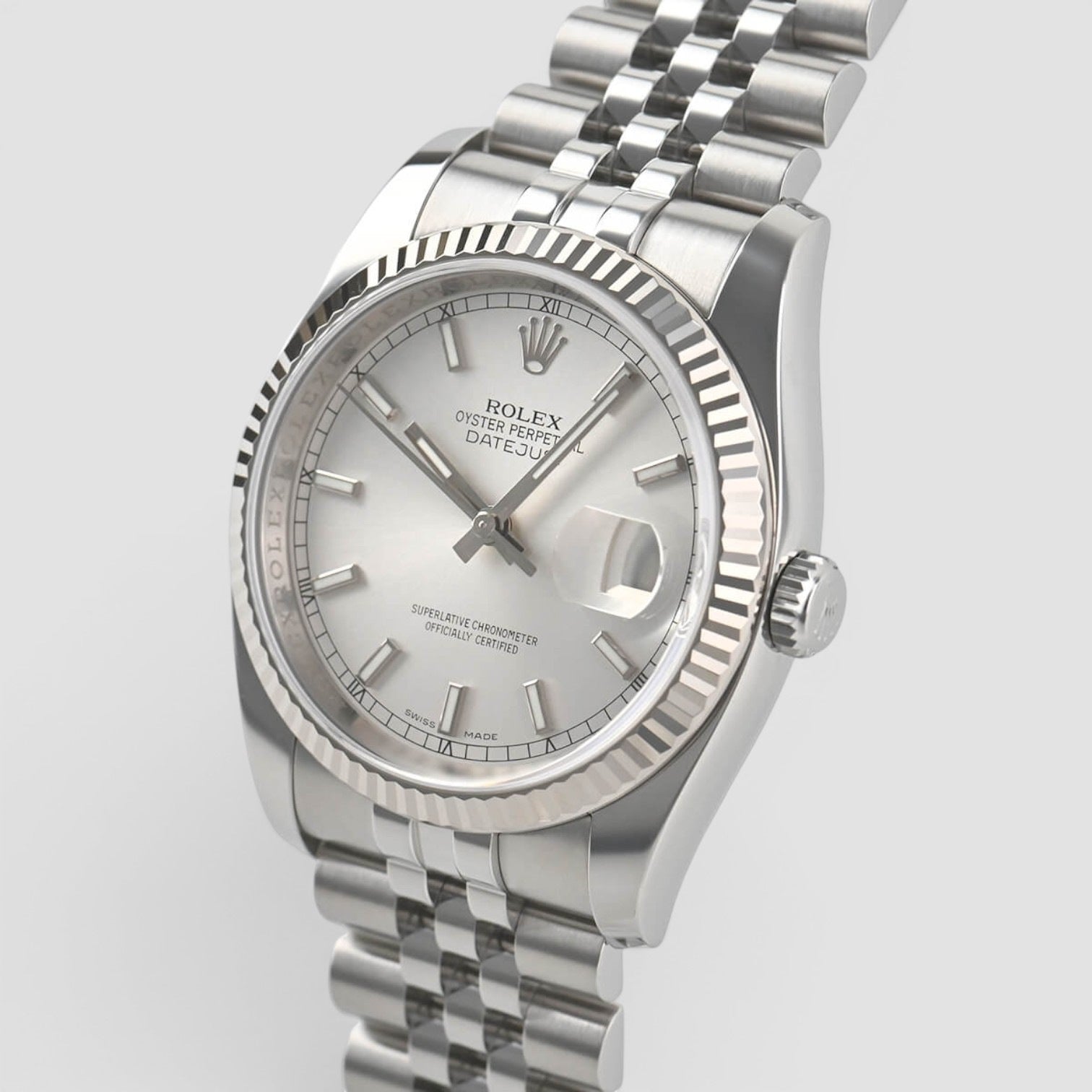 Datejust 36 Roulette Wheel Silver index Dial jubilee