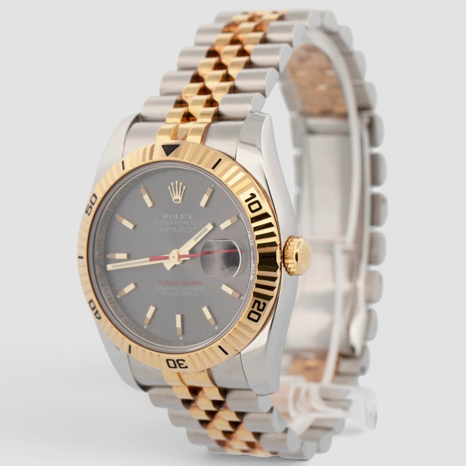 Datejust Turn-O-Graph 36mm Steel & Yellow Gold Grey Dial