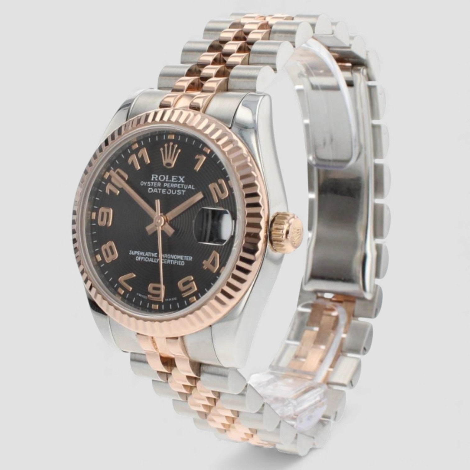Datejust 31 Black Dial Oyster Bracelet Watch