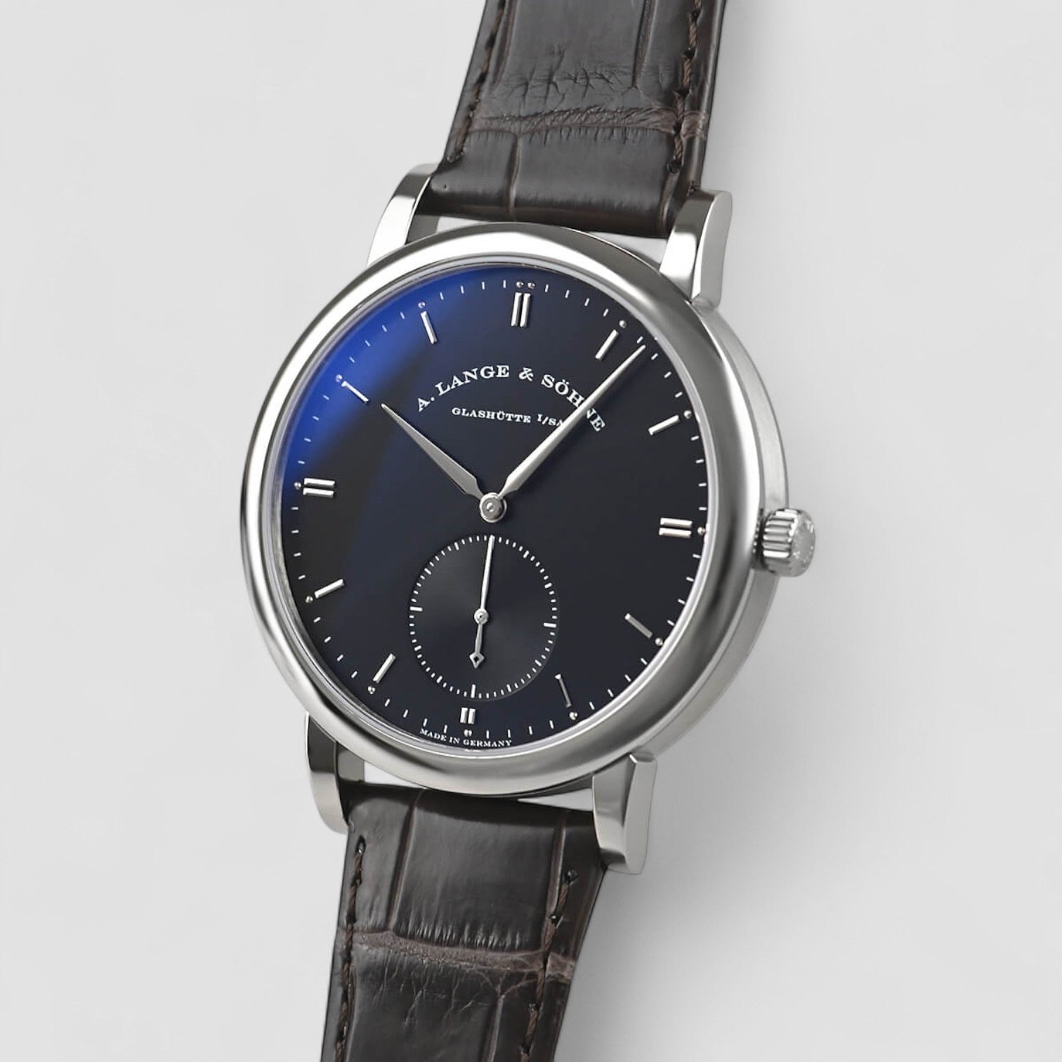Grand Saxonia Automatik 18K White Gold / Black Dial
