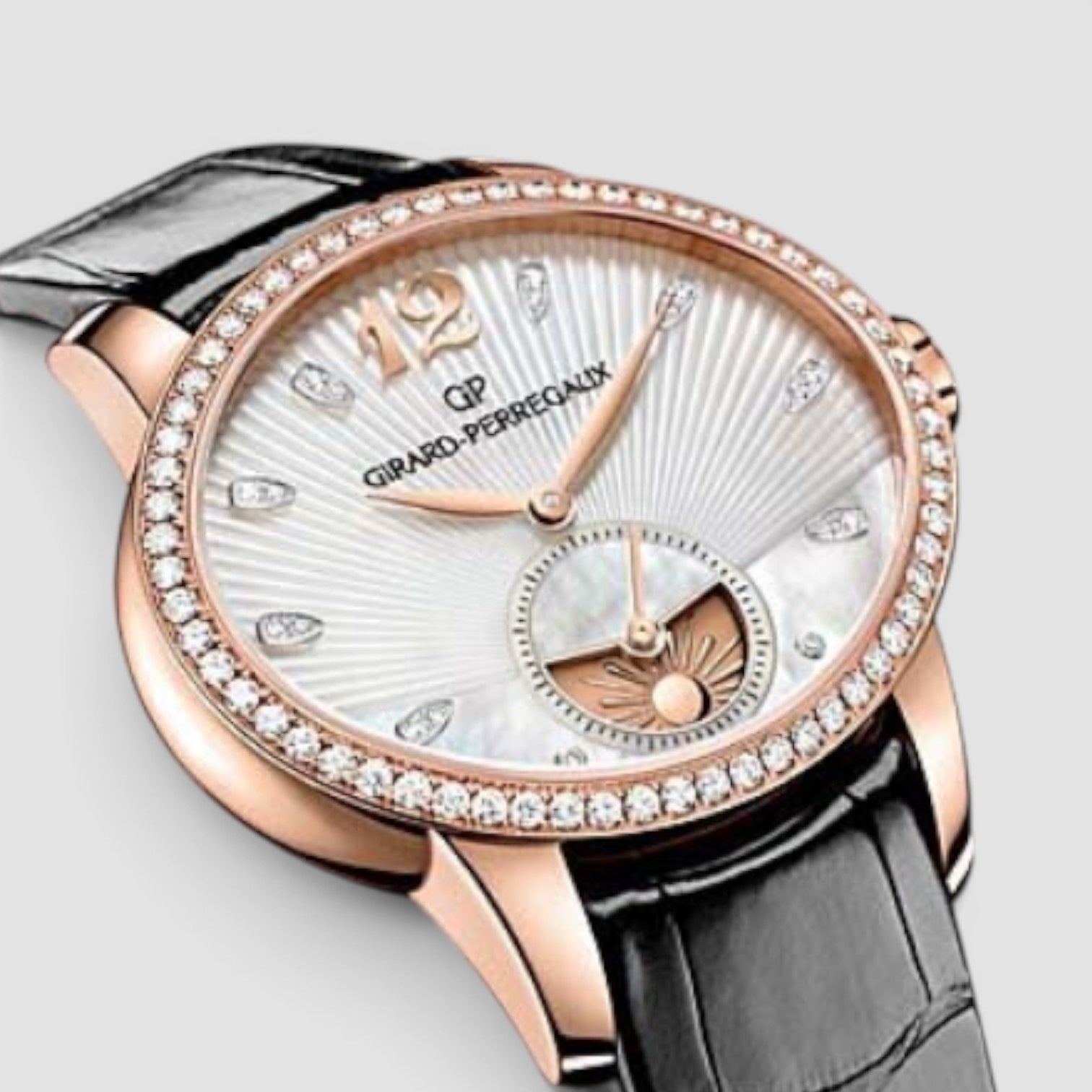 Cat’s Eye Day & Night 18K Rose Gold Mother-of-Pearl Diamond Dial