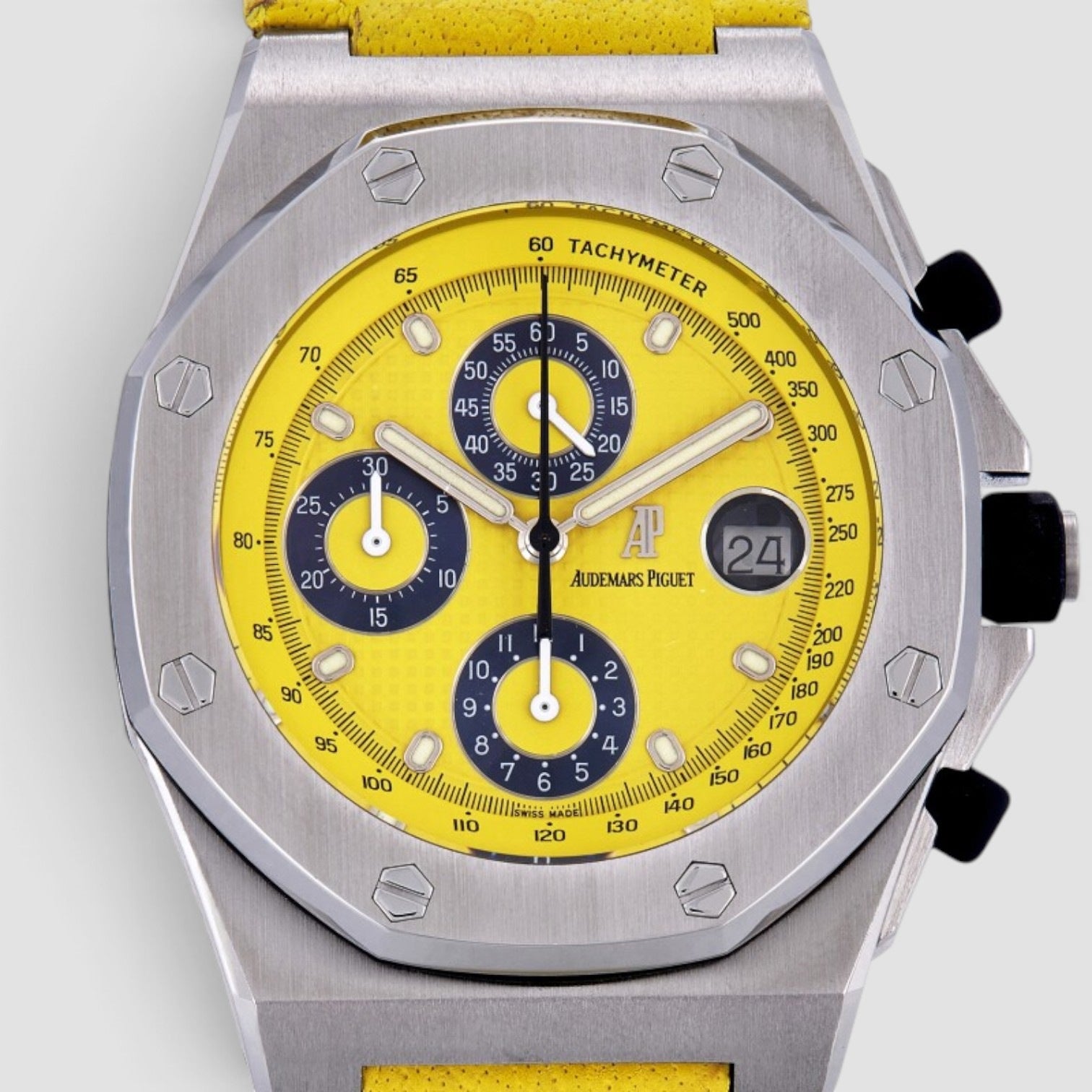 Royal Oak Offshore Chronograph 42mm Stainless Steel Yellow Dial
