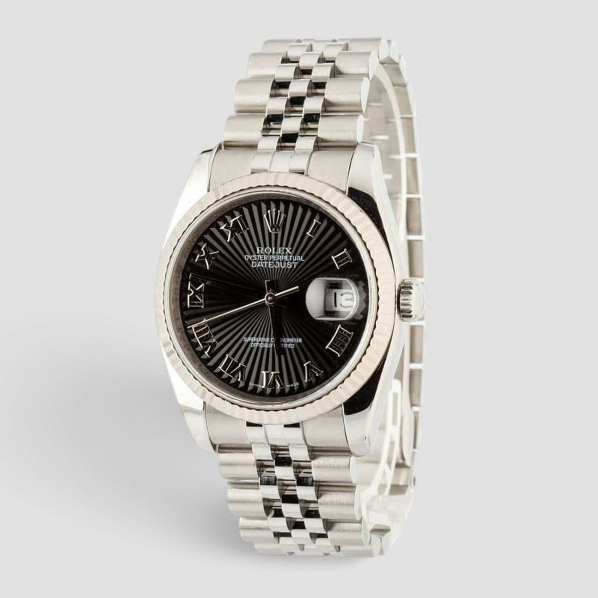 Datejust 36 Black Sunbeam Dial