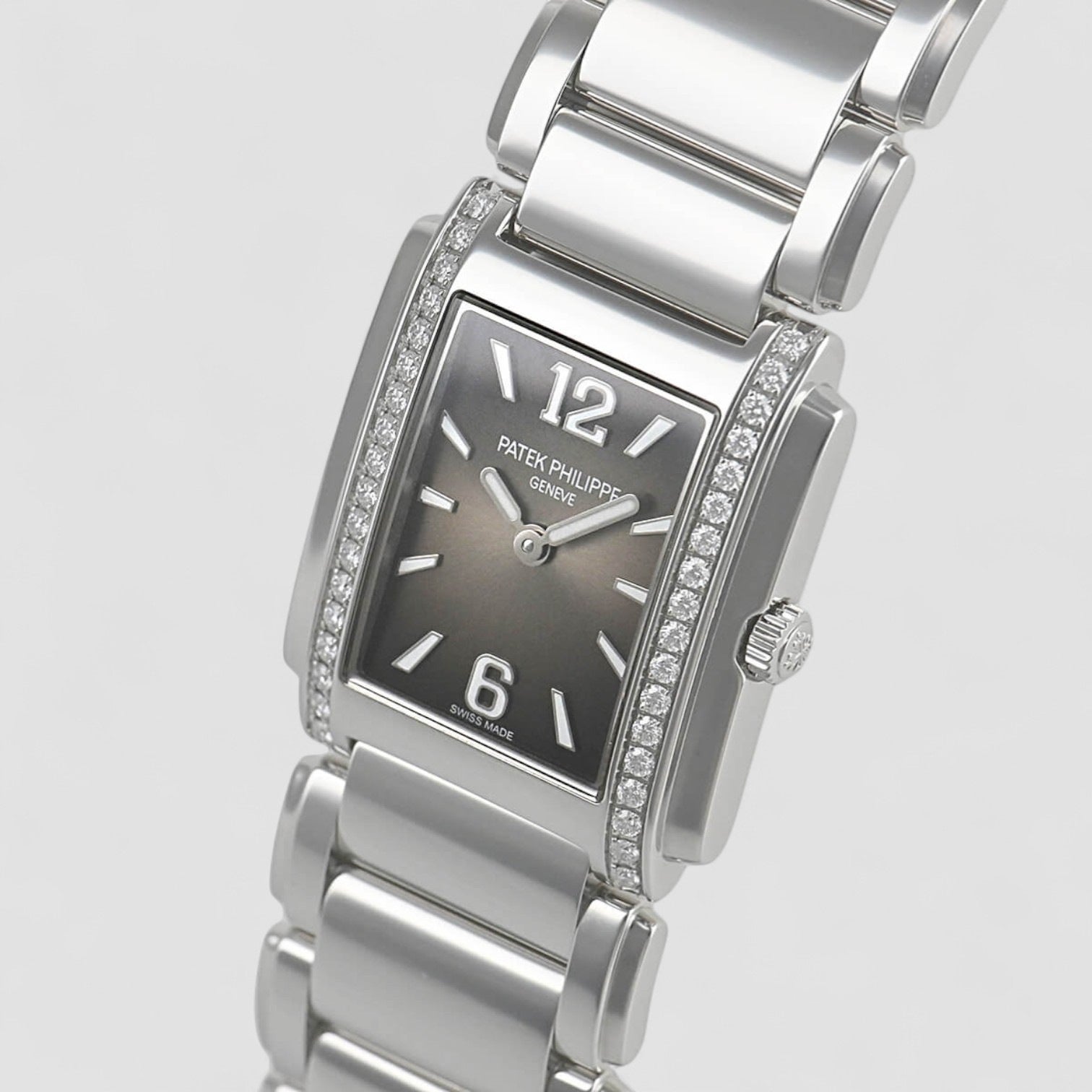 Twenty-4 Quartz Grey Sunburst Diamond Ladies Watch