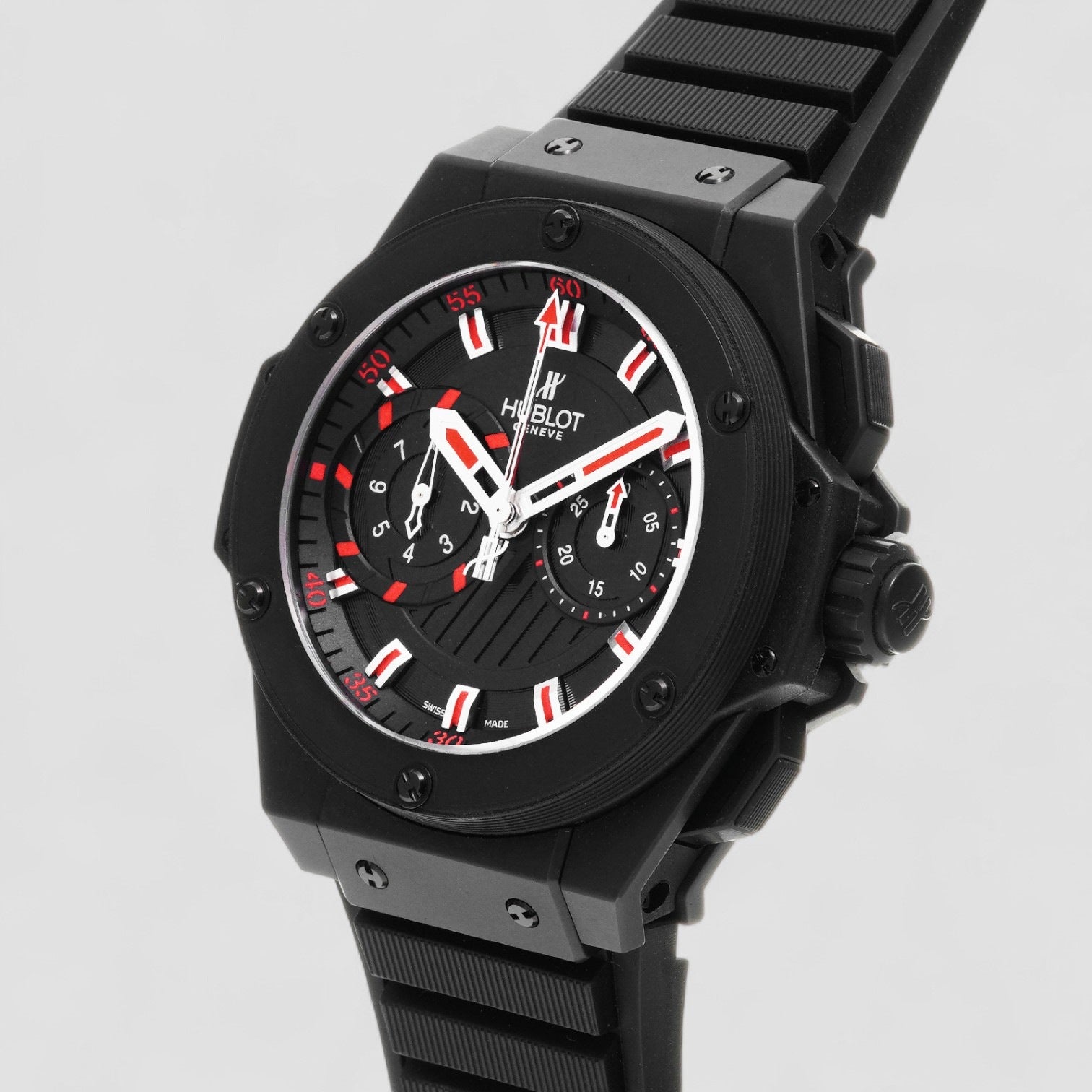 FACTORY SERVICED King Power Foudroyante Black Magic 48mm