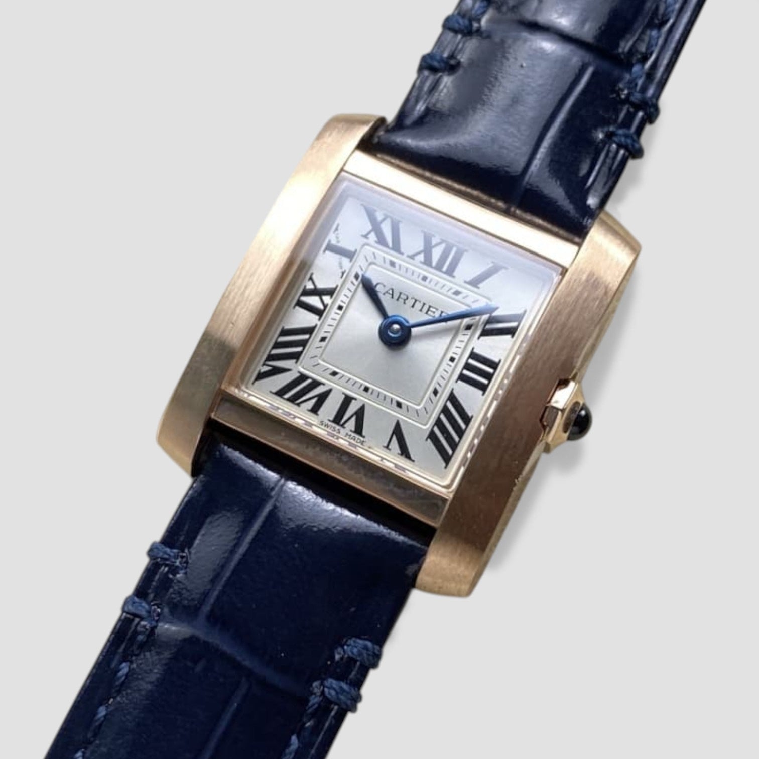 Tank Française Small Size 18K Rose Gold Quartz Watch