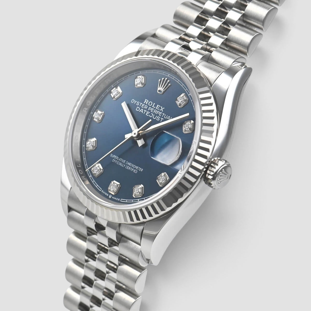 Datejust 36 Blue Diamond Dial Jubilee