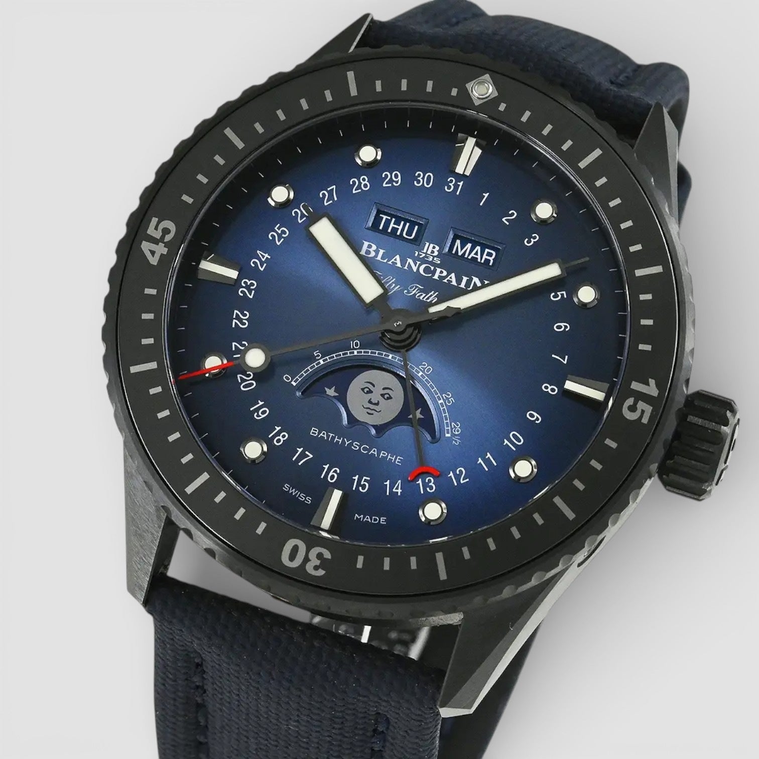 Quantième Complet Phases De Lune 43.6 Mm Fifty