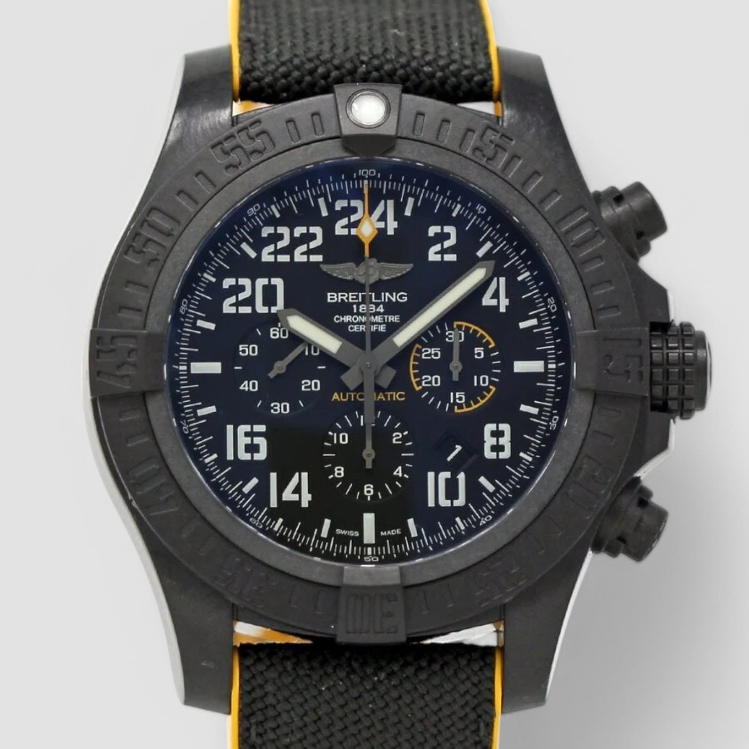 Avenger Hurricane Chronograph Automatic Black Dial Men's Watch
