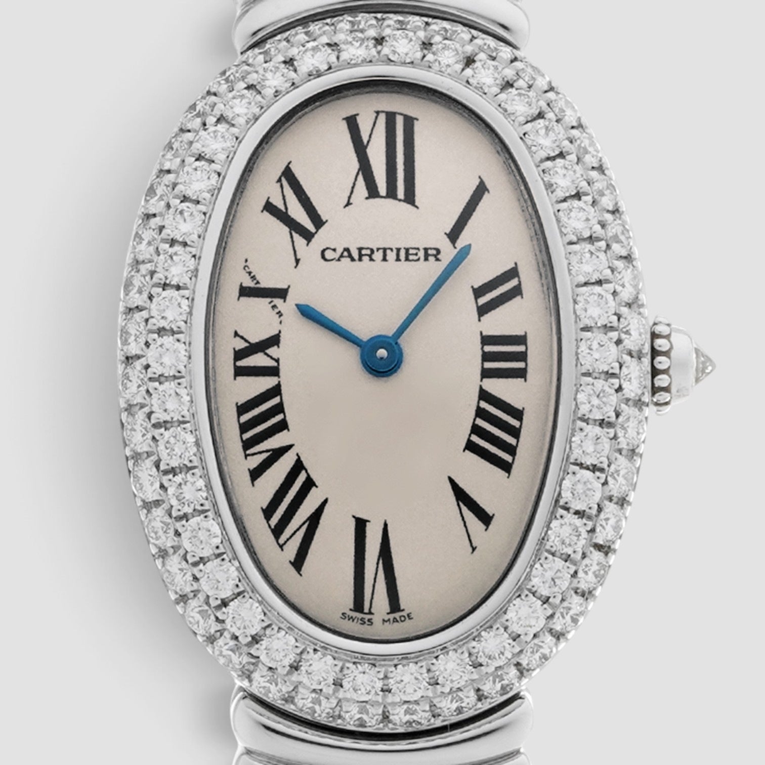 Baignoire 31 x 22.5mm 18K White Gold Diamond Dial & Bracelet