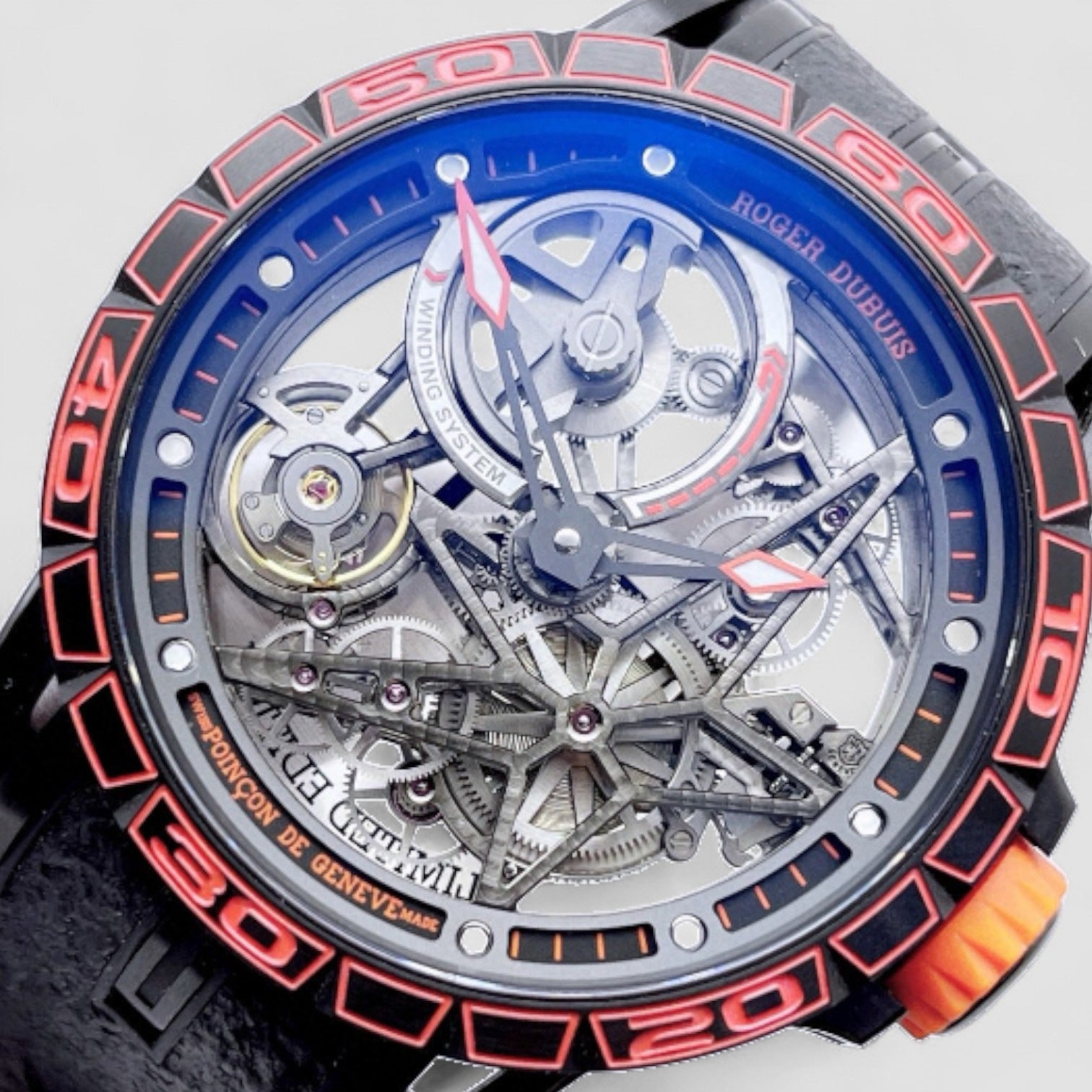 Excalibur Spider Pirelli Skeleton Automatic Unisex Watch