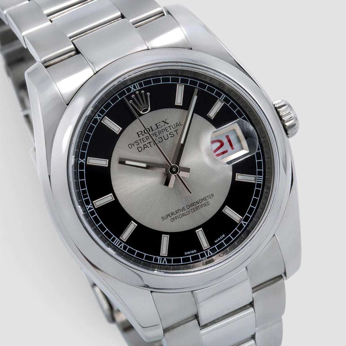 Datejust 36 Black Tuxedo Dial Oyster