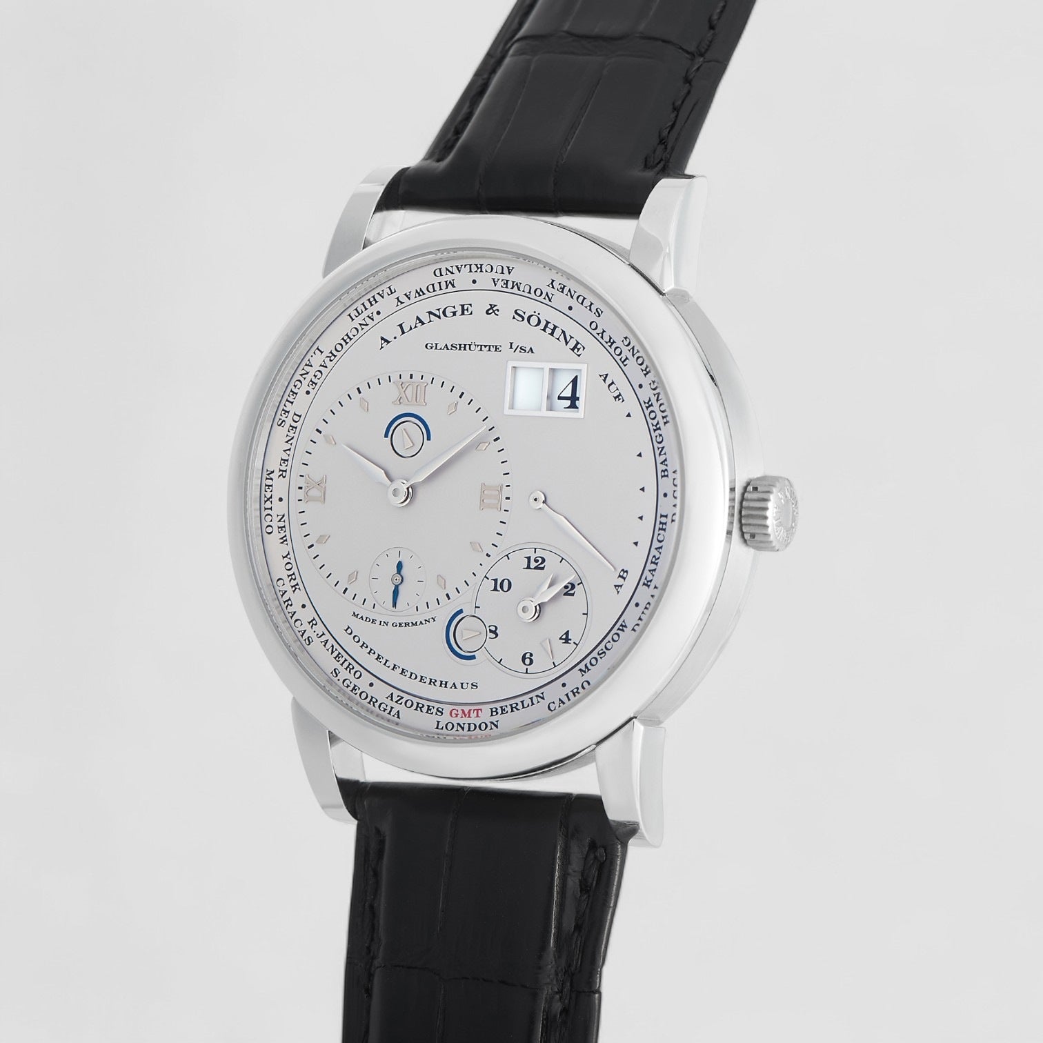 Lange 1 Time Zone Platinum