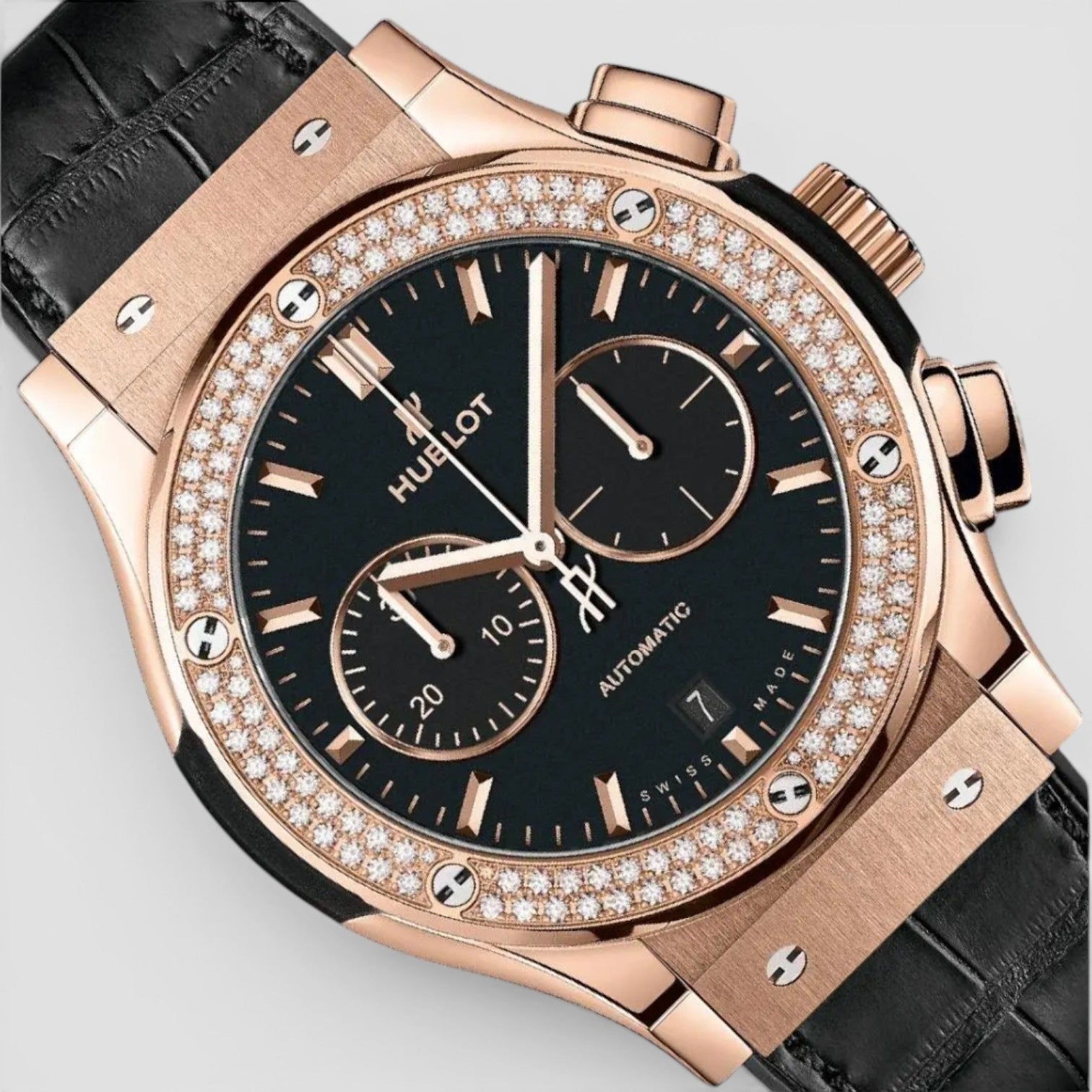 Classic Fusion King Gold 45mm Diamond Bezel