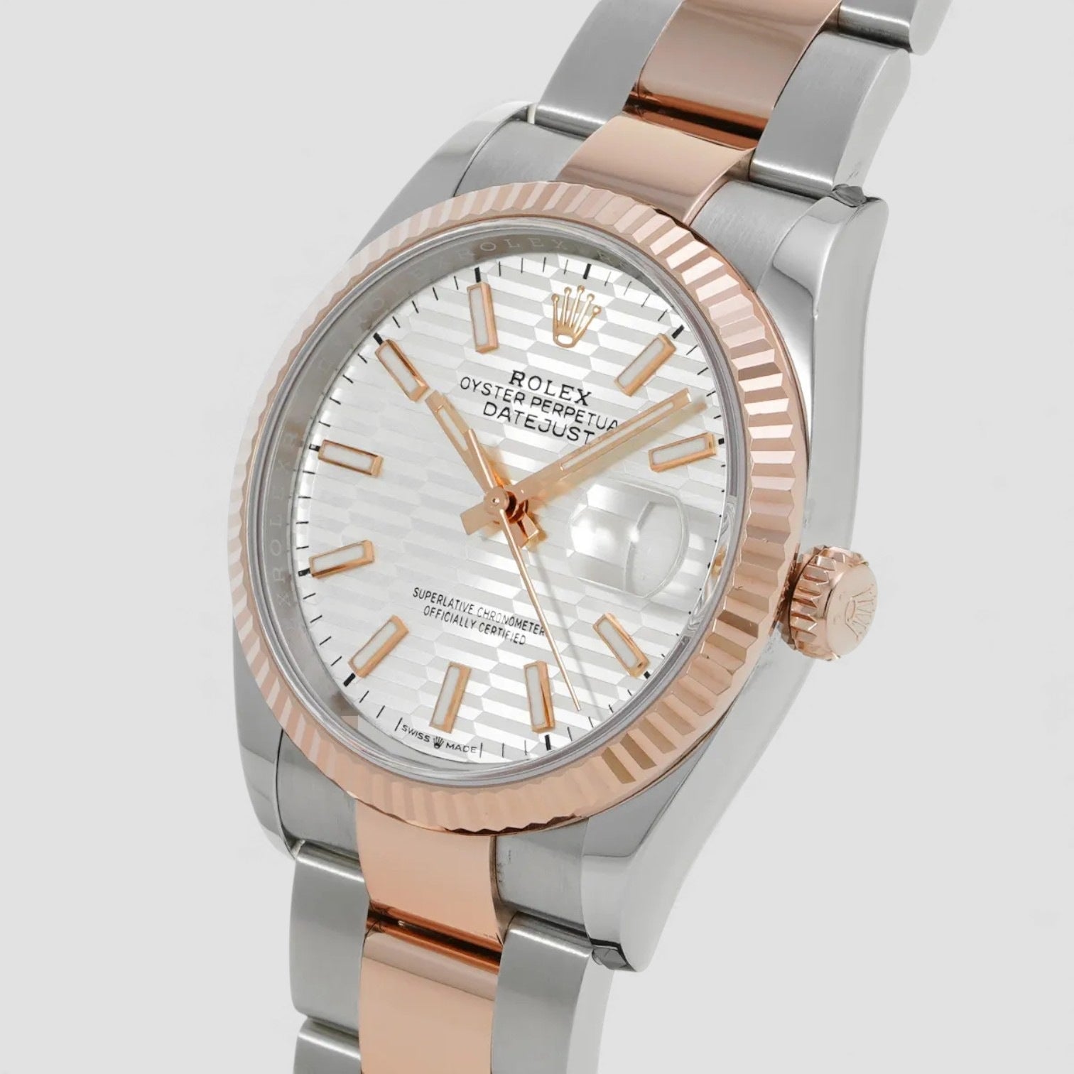 Datejust 36 Silver Fluted Motif Dial Luxury Watch