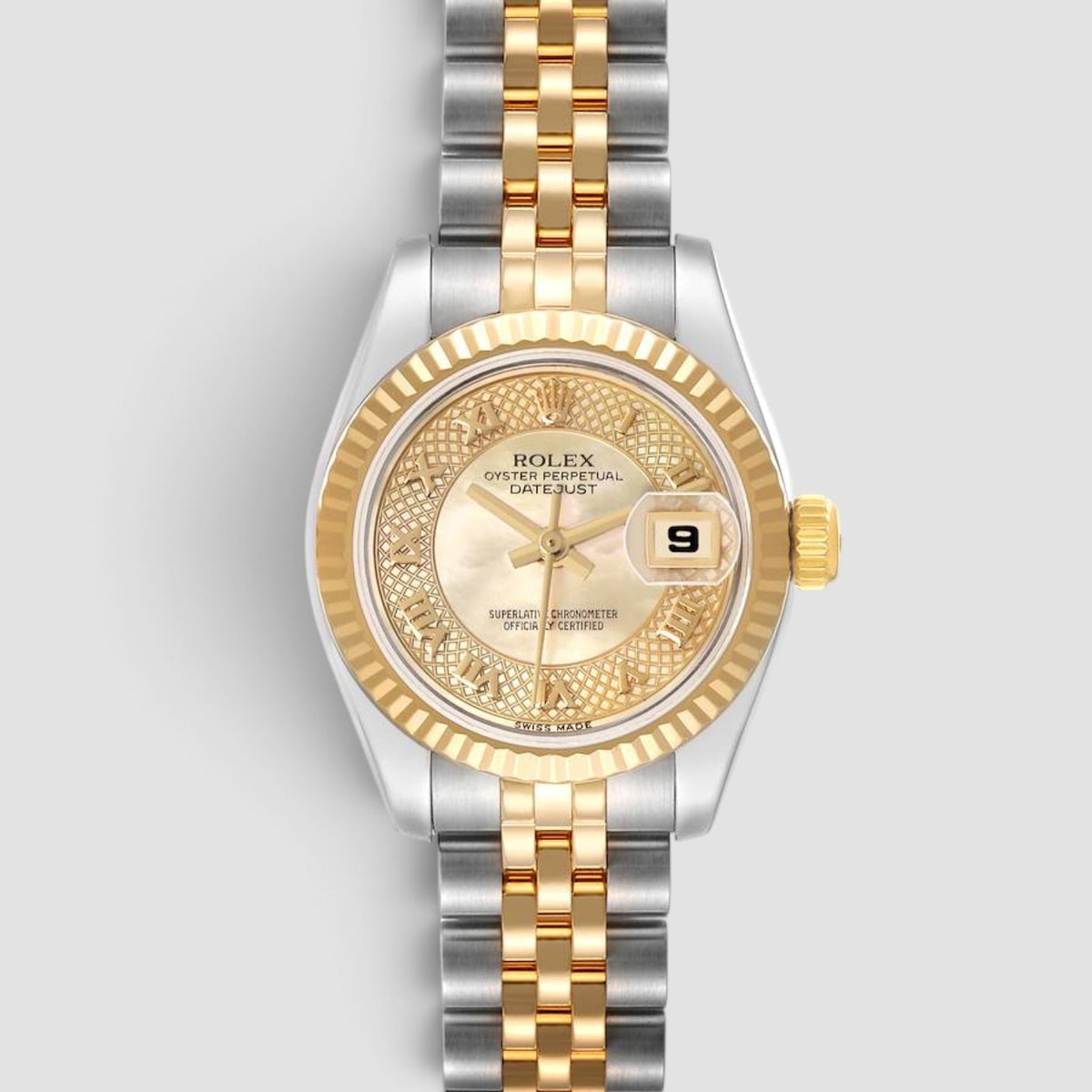 Lady-Datejust 26 Champagne Mother-of-Pearl Roman Dial Jubilee
