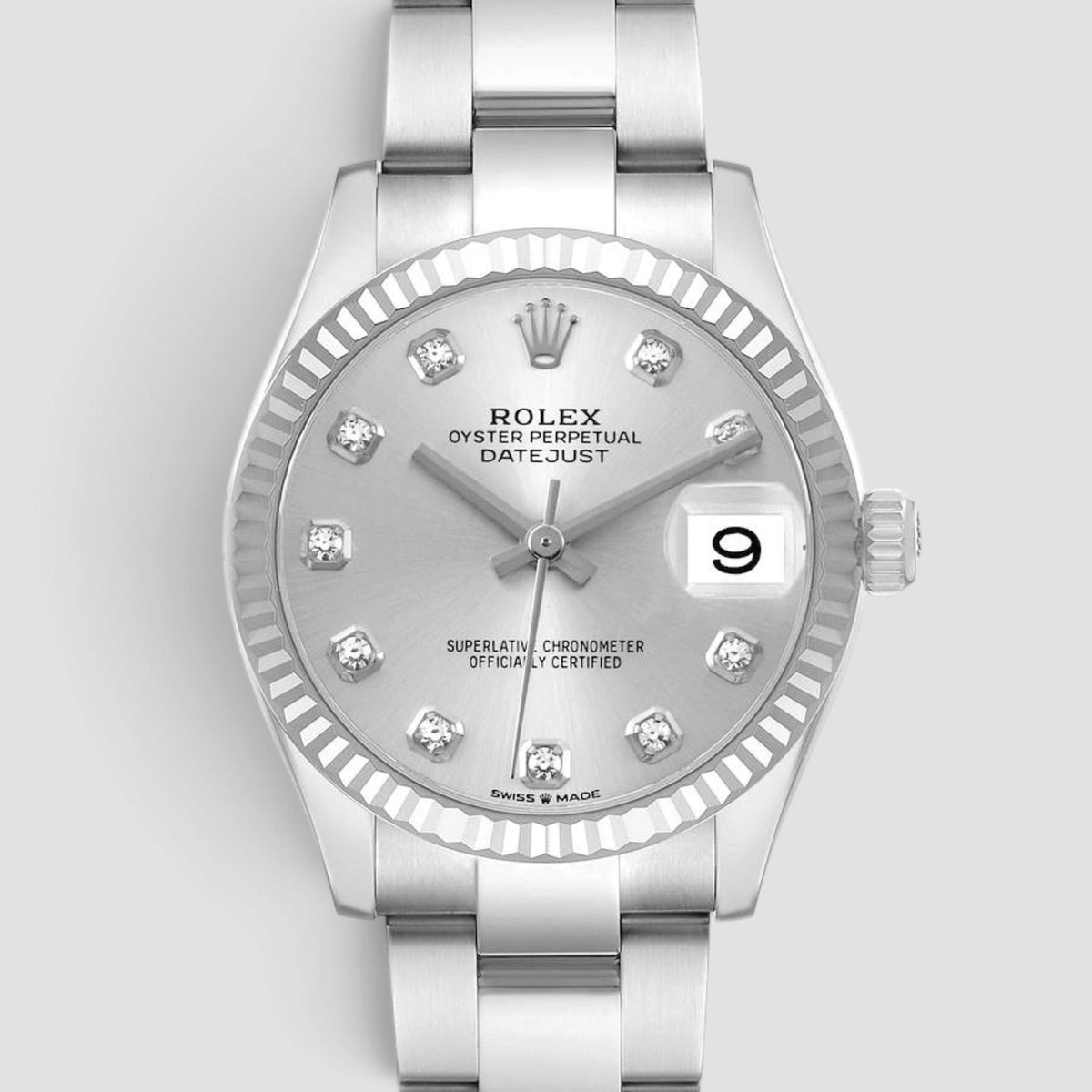 Datejust 31 Silver Diamond Dial