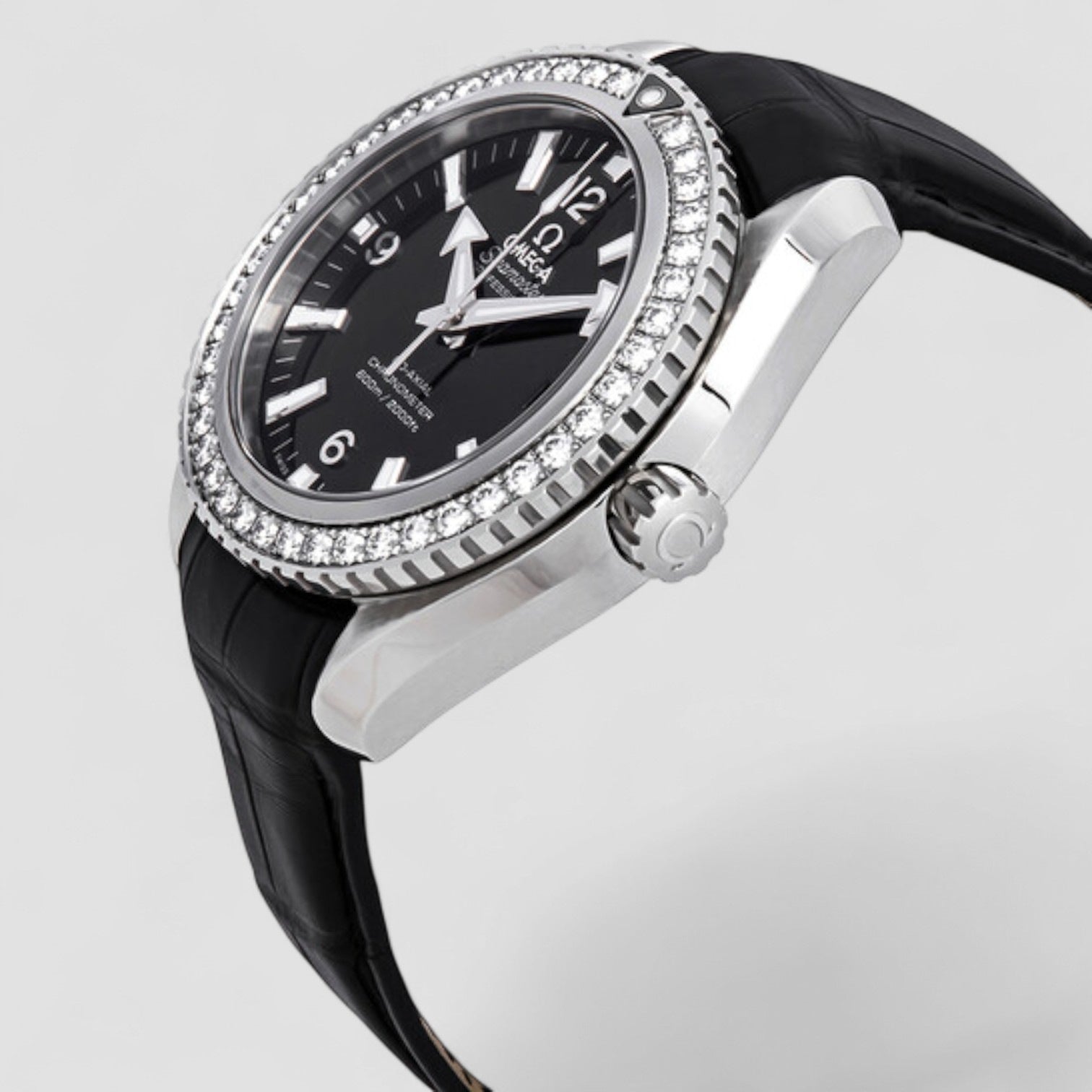 Seamaster Planet Ocean Automatic Diamond Black Dial Unisex 42mm Watch