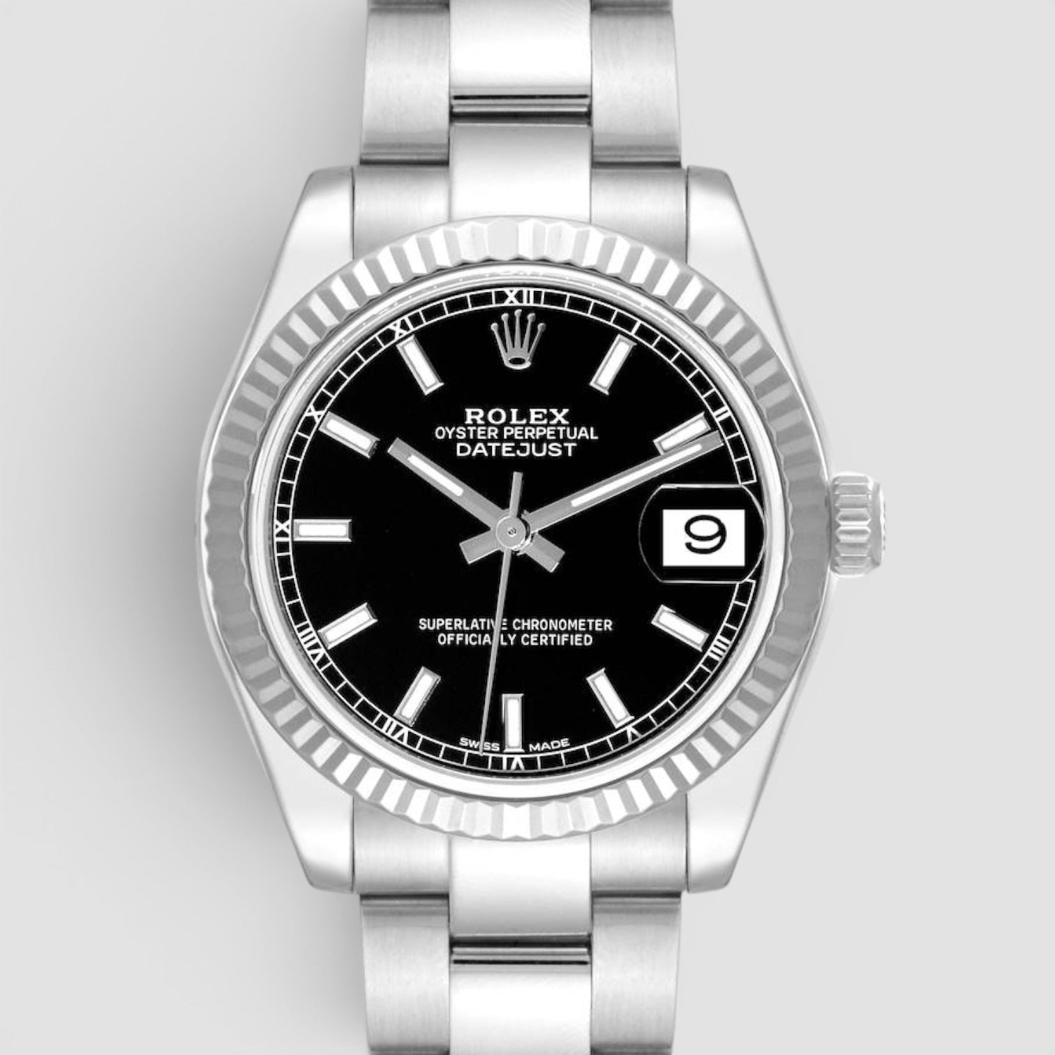 Datejust 31 Black index dial Oyster