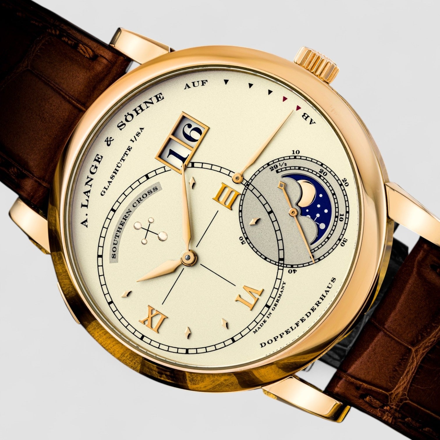 18K PINK GOLD WRISTWATCH MOON PHASES