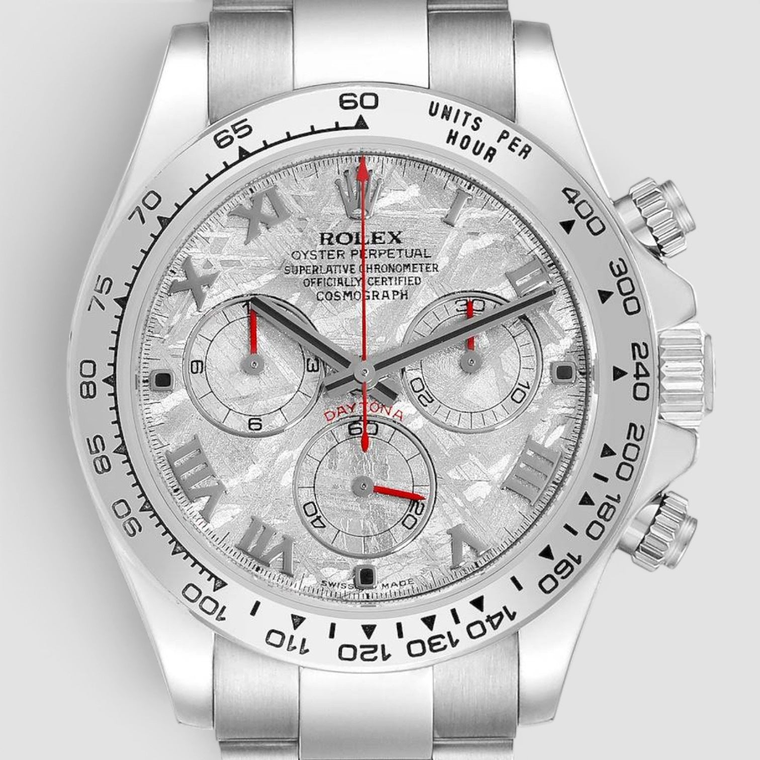 Daytona 40mm 18k White Gold Meteorite Dial