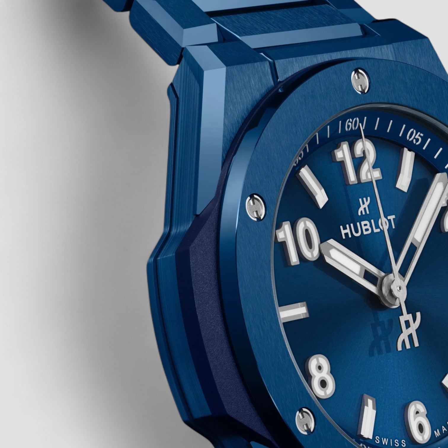 Big Bang Integrated Time Only Blue Ceramic 38mm