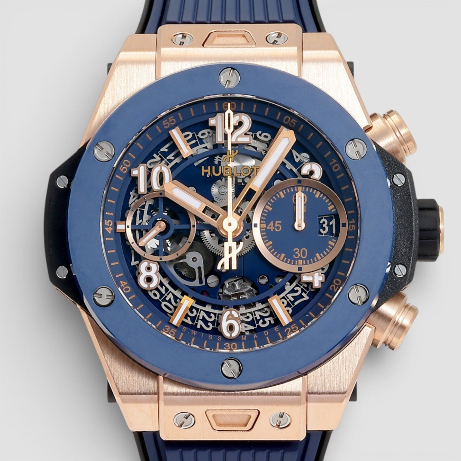 Bang Unico King Gold Blue Big 42mm