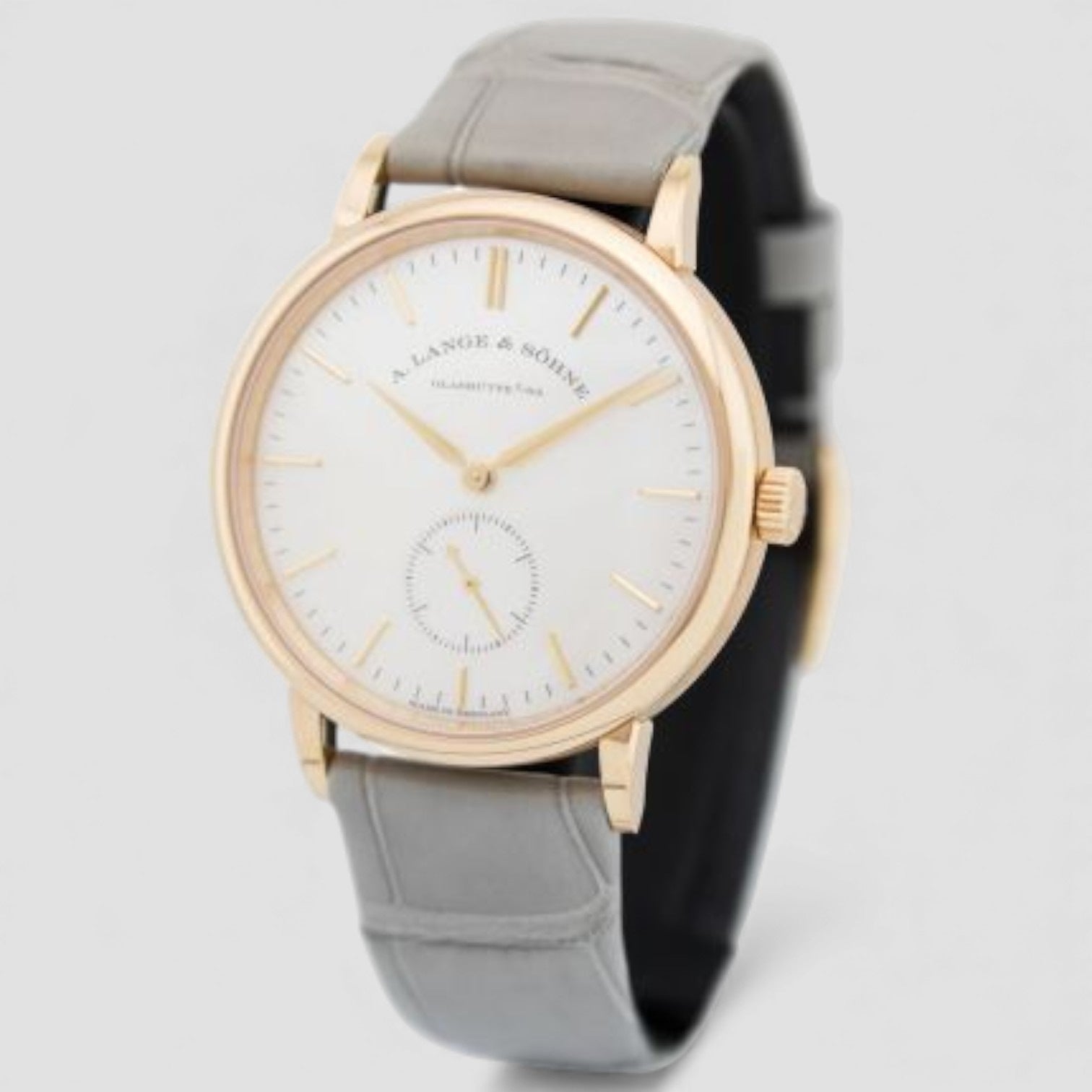 Saxonia Manual Wind 18K Rose Gold Mother of Pearl