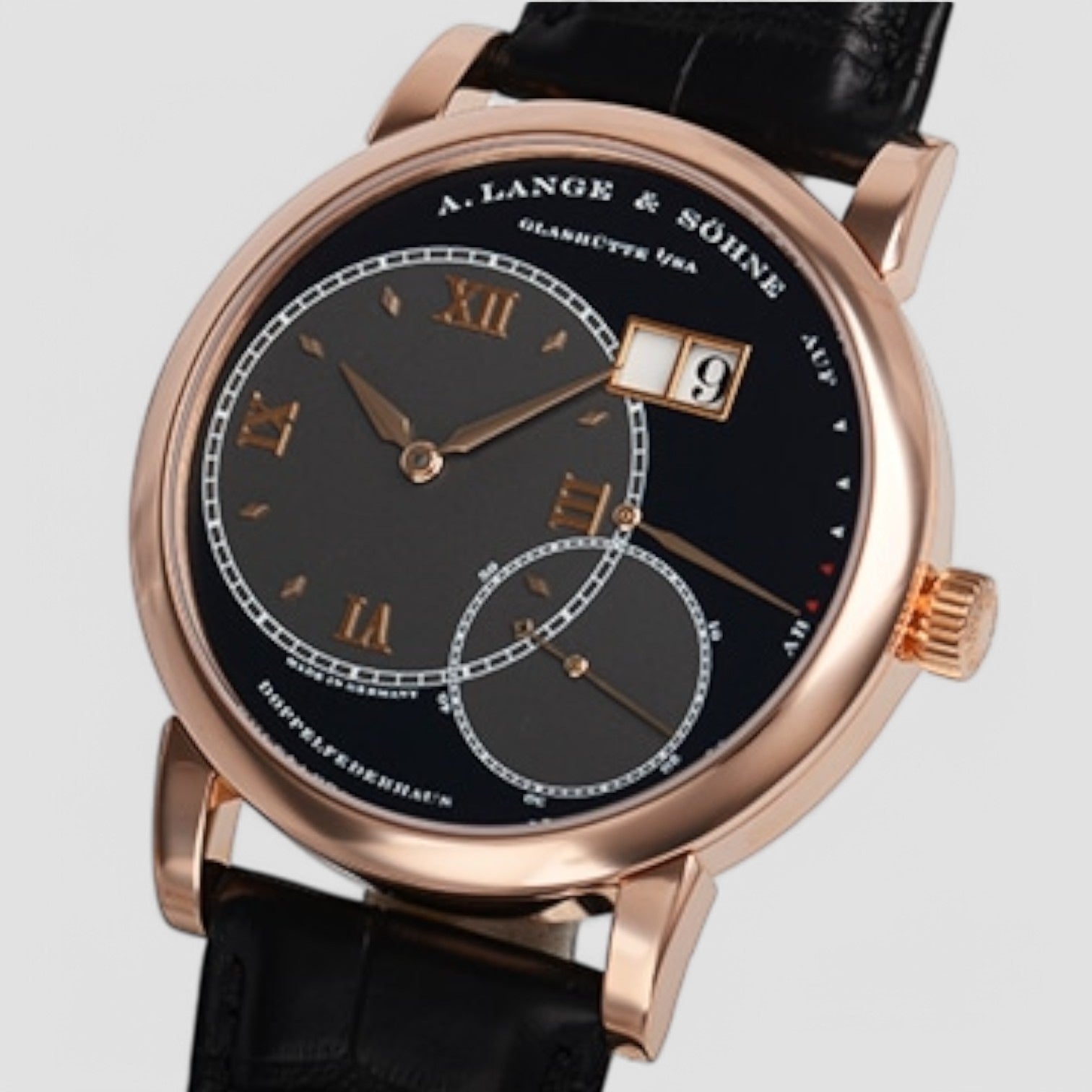 Grand Lange 1 18K Rose Gold Black Dial