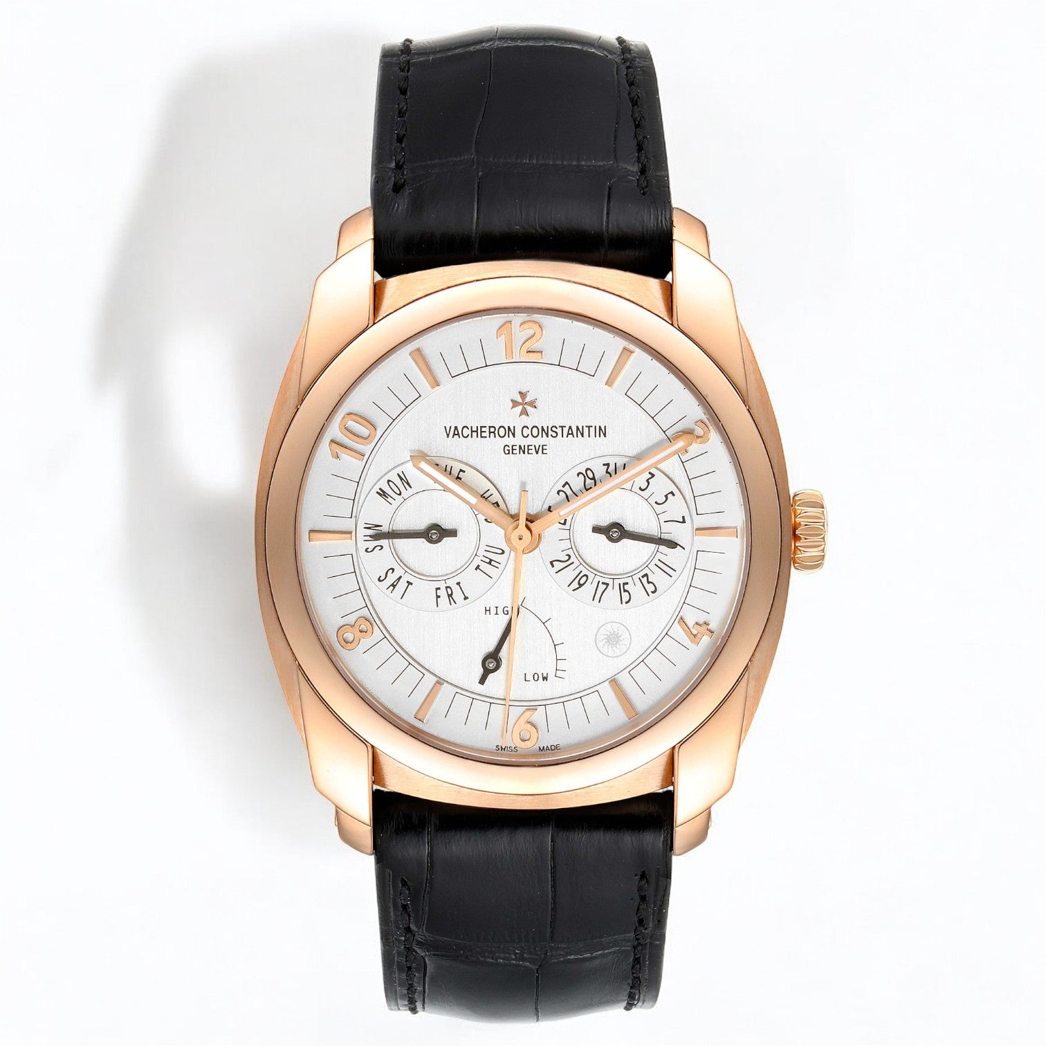 Quai De L'ile Day Date Power Reserve Rose Gold