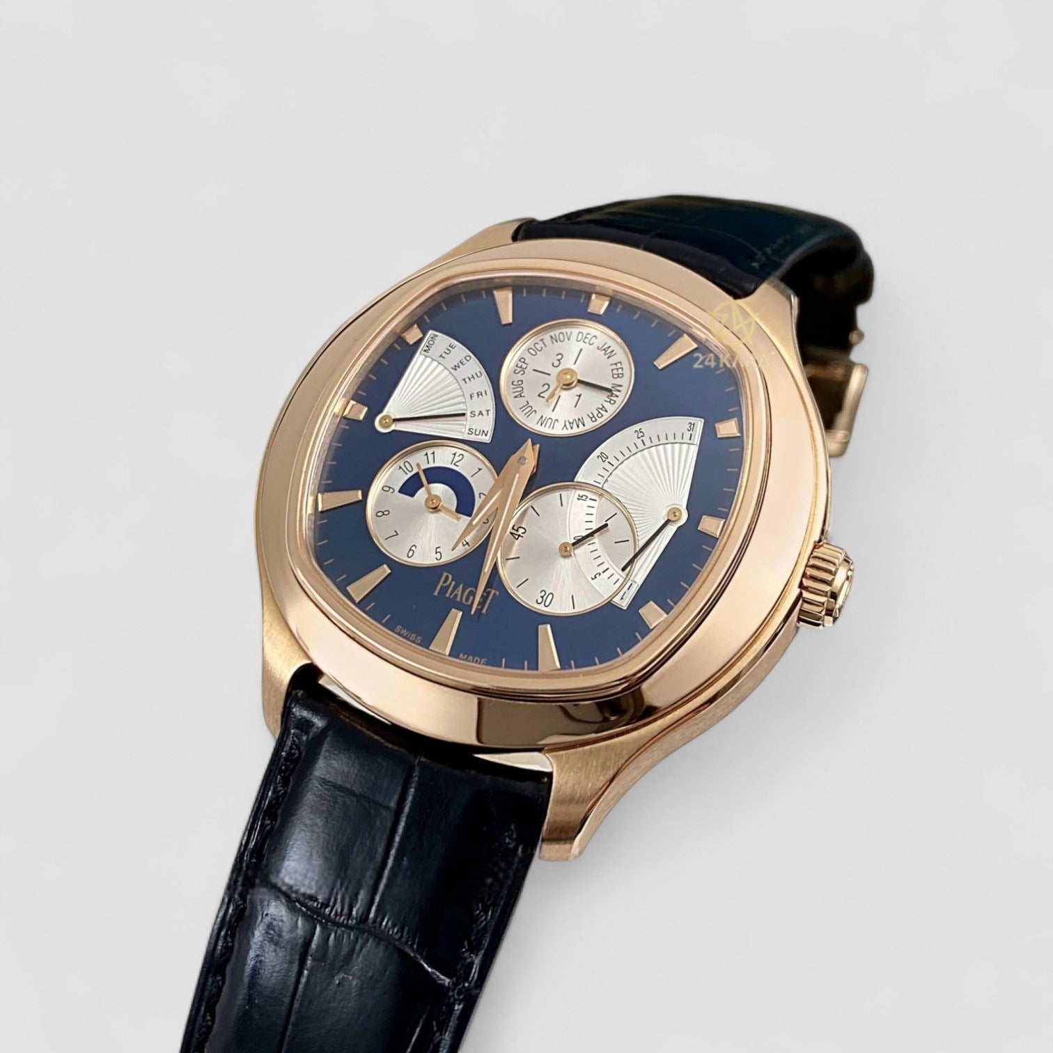 Emperador Coussin Perpetual Calendar Pink Gold