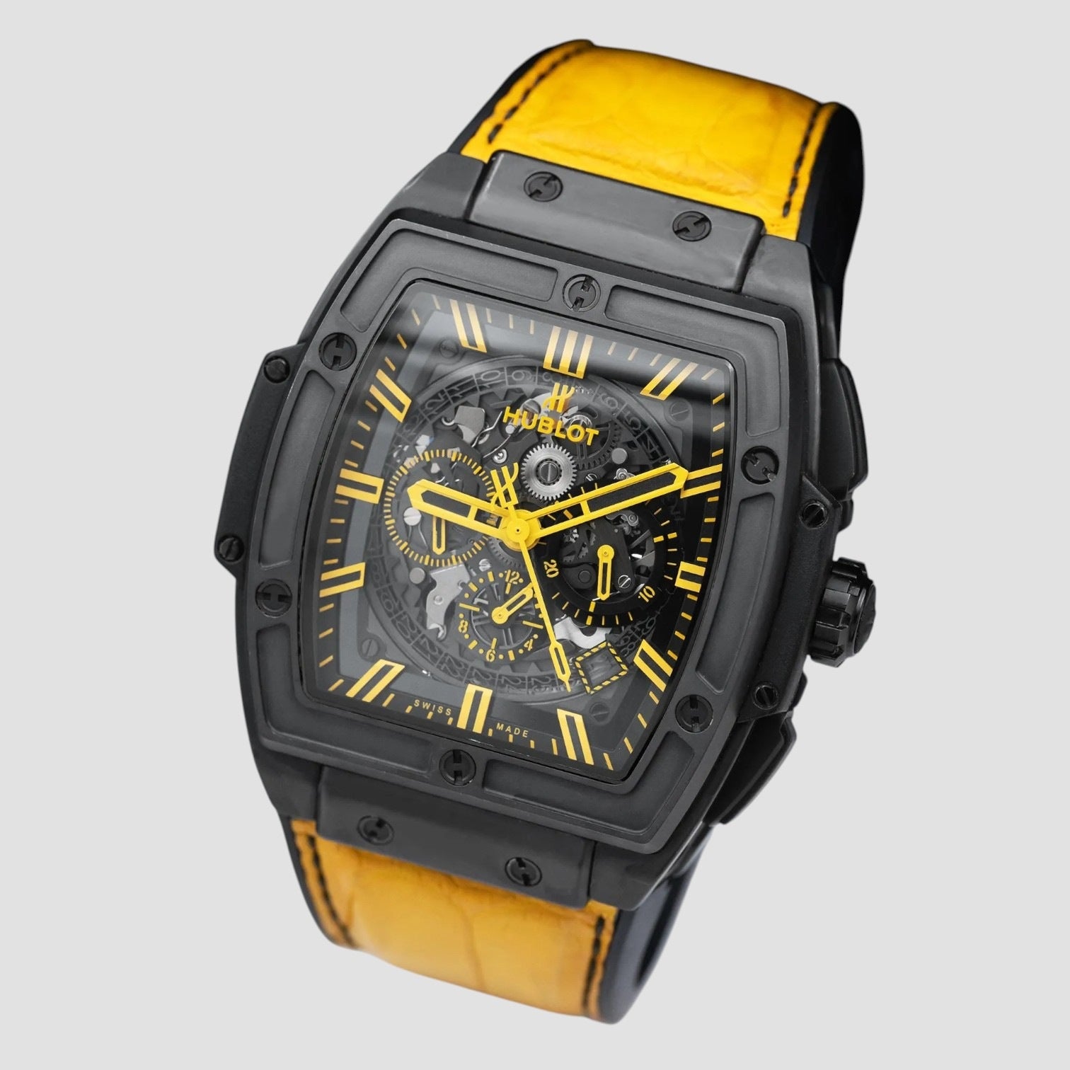 Spirit Of Big Bang All Black and Yellow Chronograph 45mm