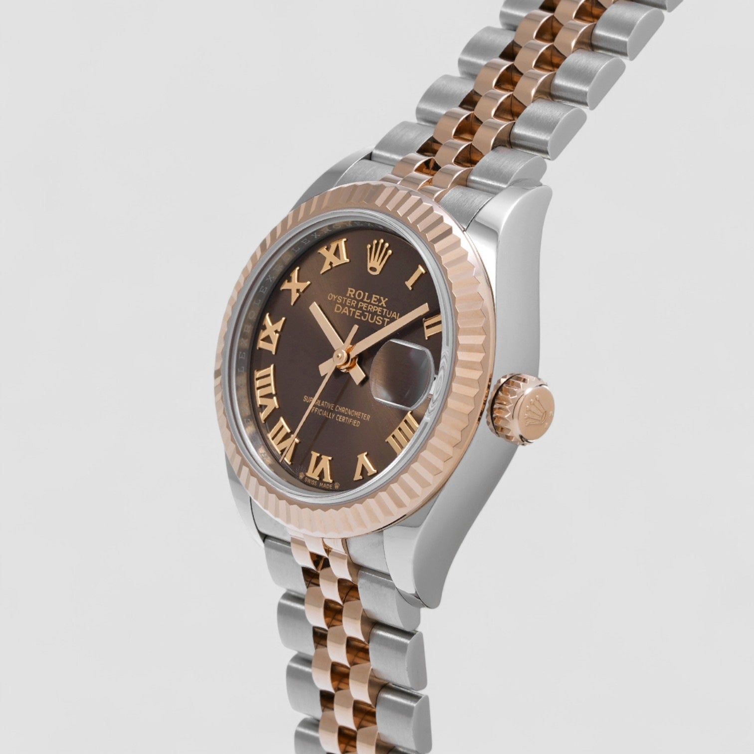 Lady-Datejust 28 Brown/18 carat rose gold Ø28 mm