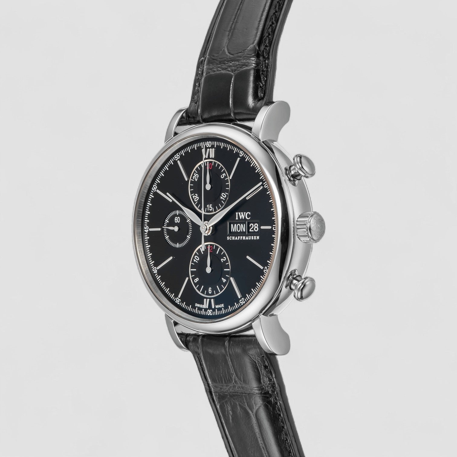 Portofino Chronograph Classic Black Dial Luxury Timepiece