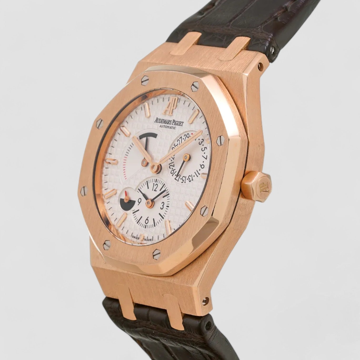 Royal Oak Dual Time 18K Rose Gold / Silver Dial