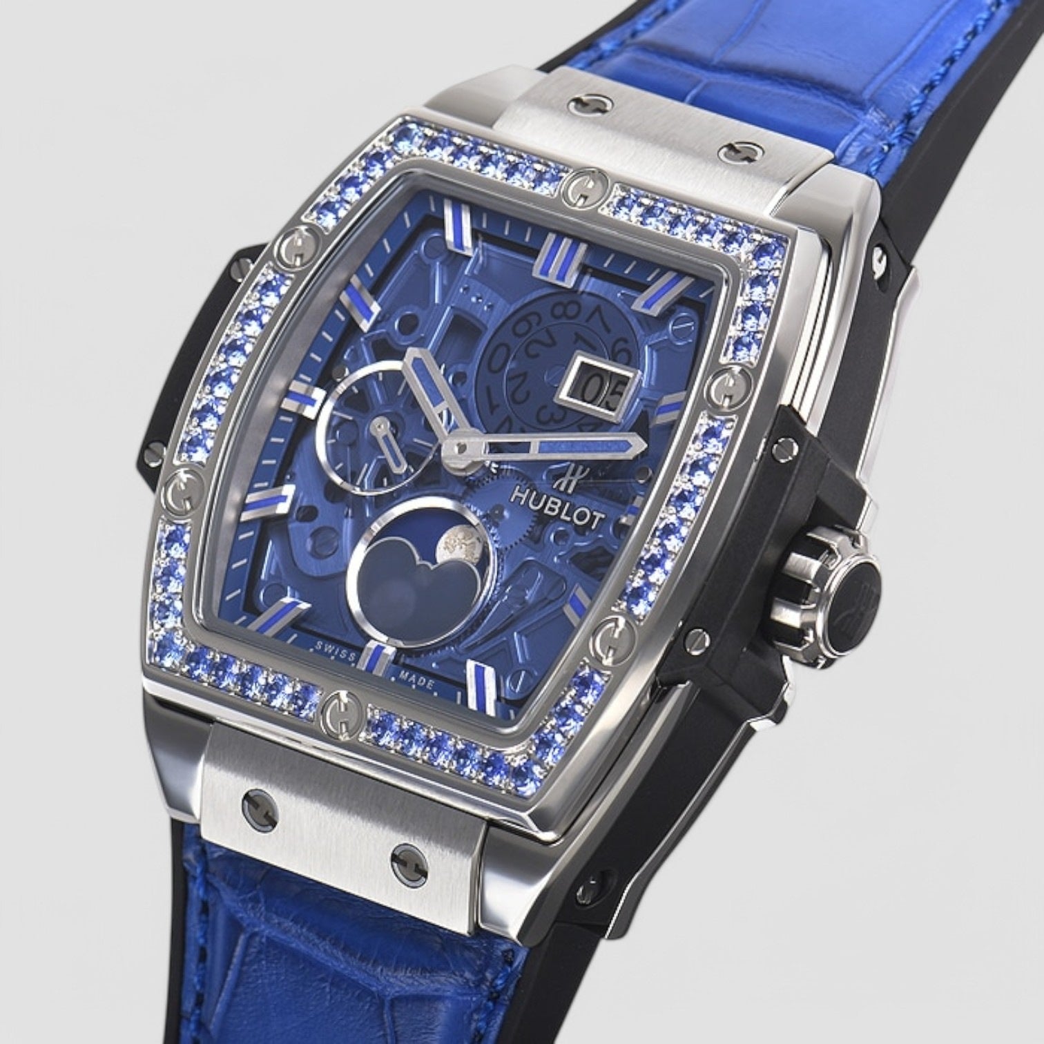 Spirit of Big Bang Moonphase Titanium Dark Blue 42 mm