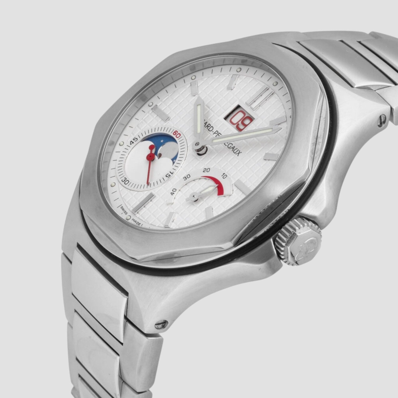 Laureato EVO Power Reserve Moon SS White Dial