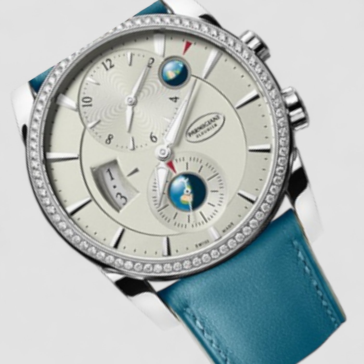 Tonda Ladies Hemispheres Globo Diamonds Women's Watch 42mm