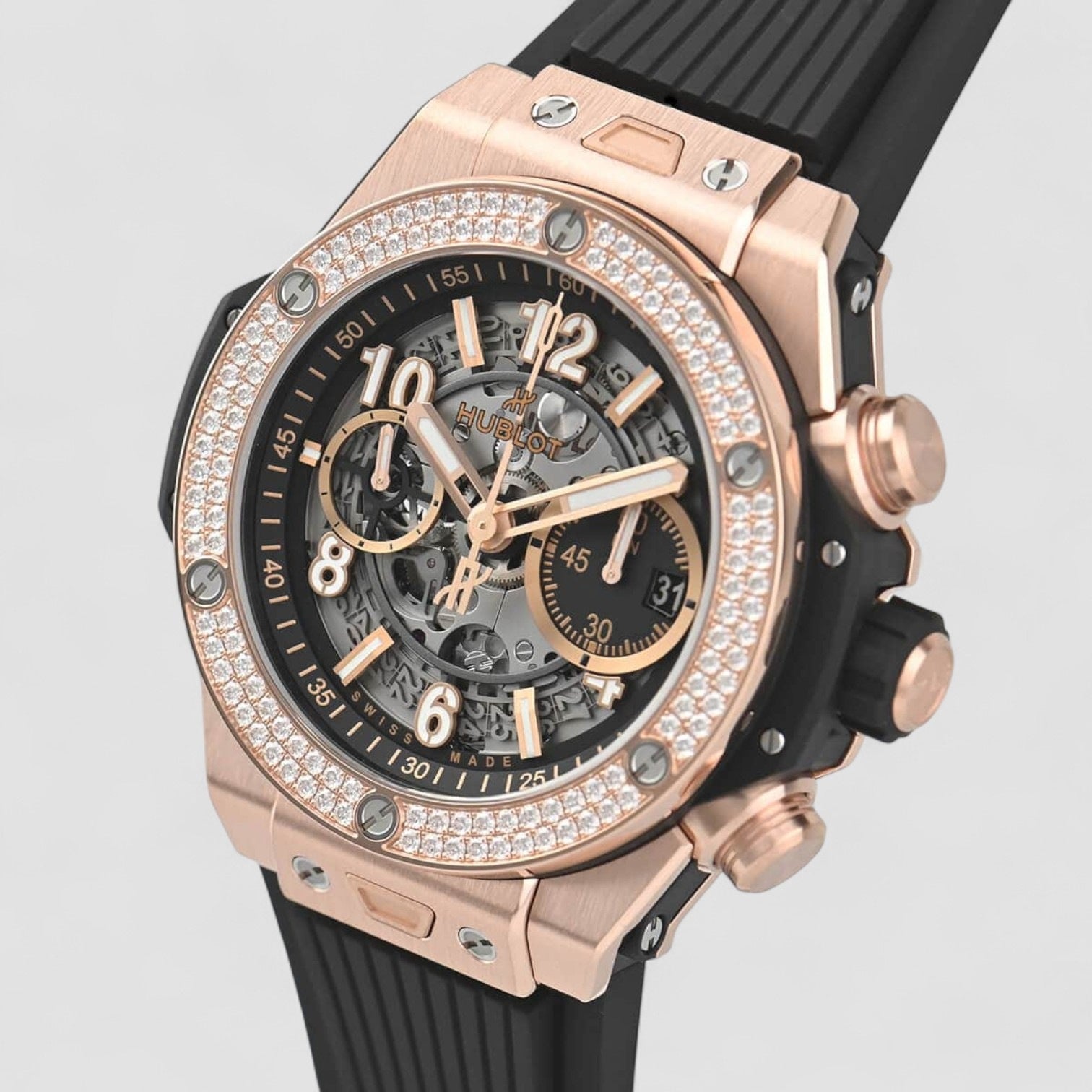 Bang Unico King Gold Diamonds Big 44mm
