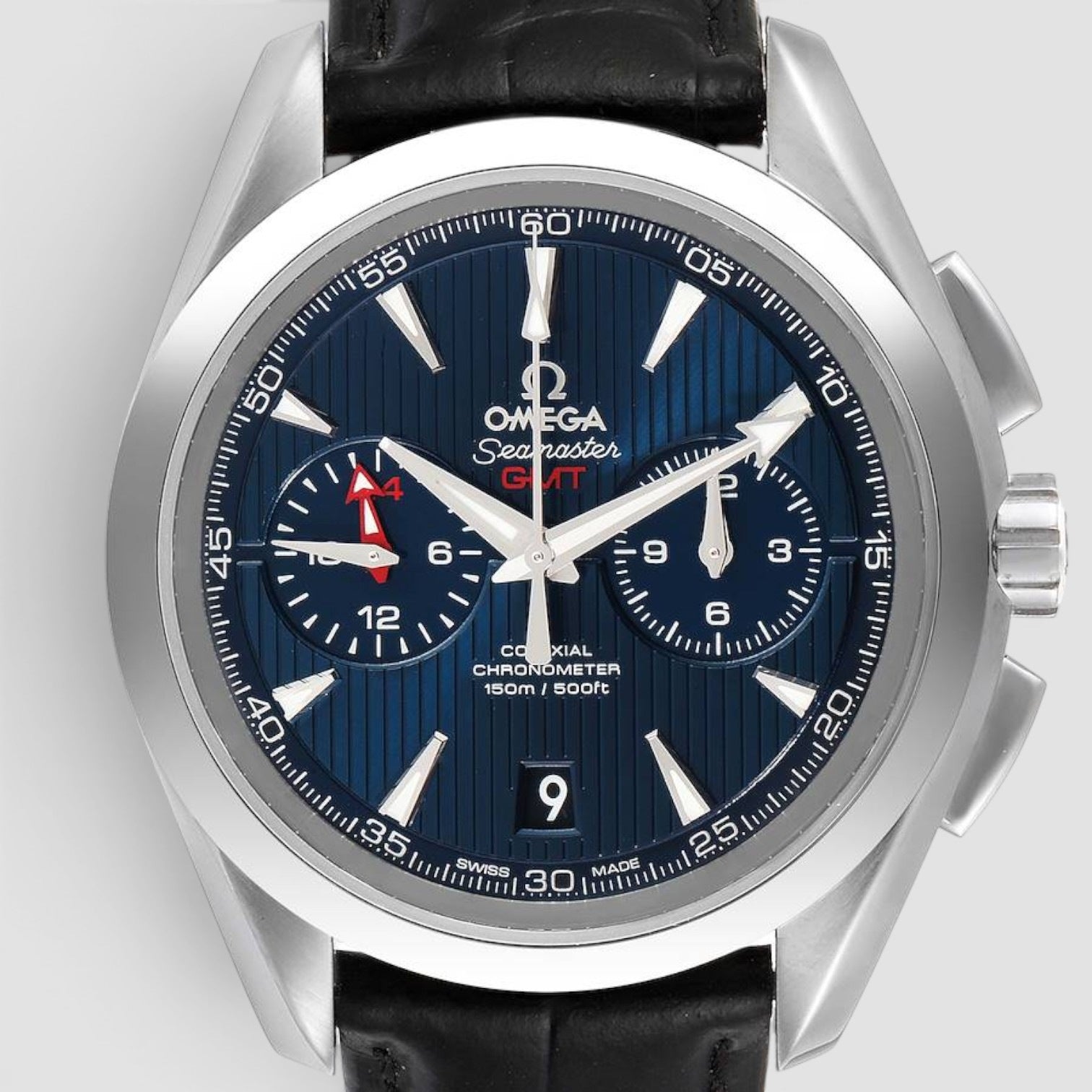 Seamaster Aqua Terra GMT Chronograph 43mm Steel Blue Dial