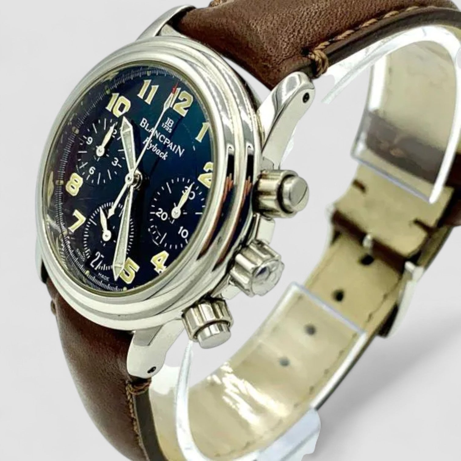 Leman Flyback Chronograph Black Dial SS