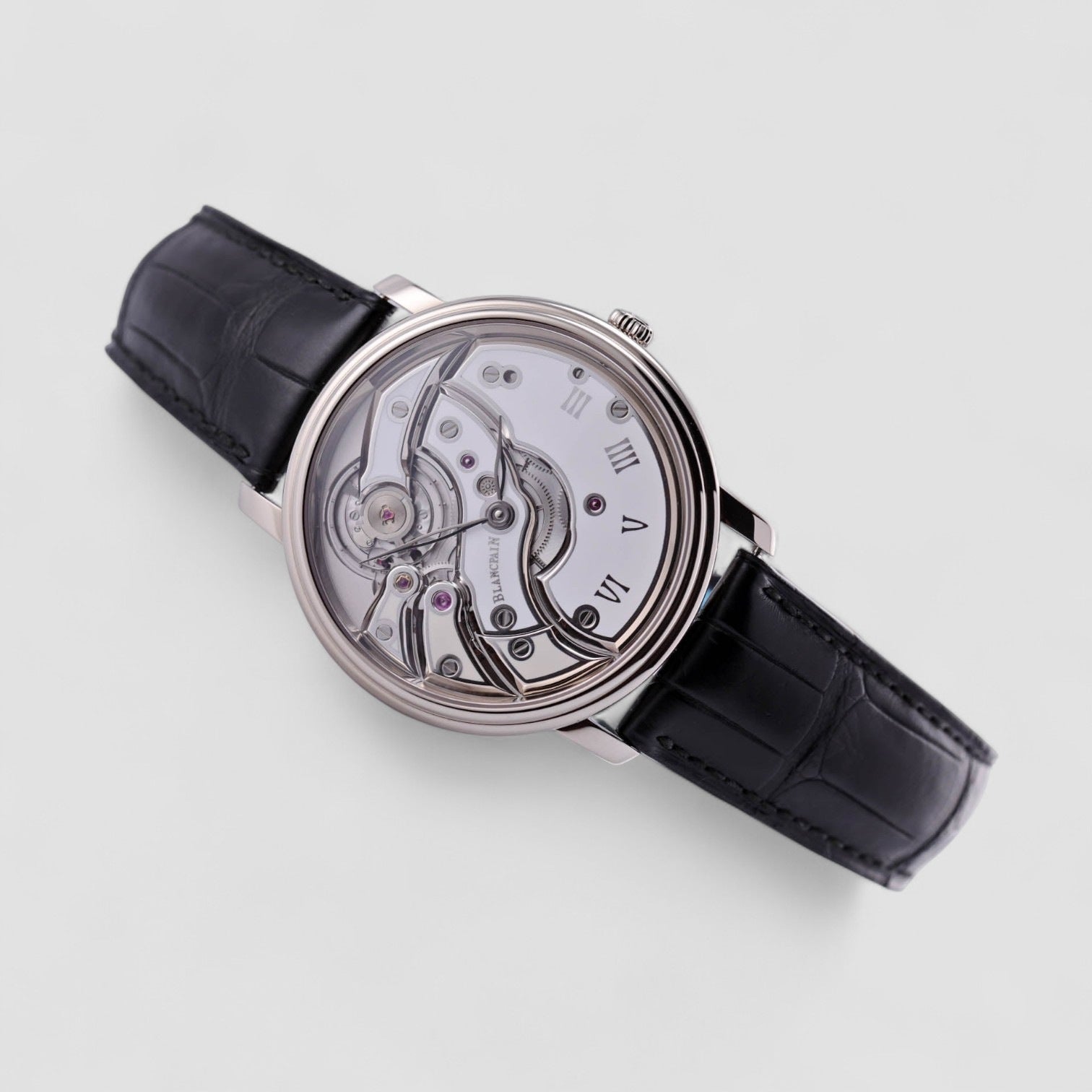 Villeret Mouvement Invers 18K White Gold